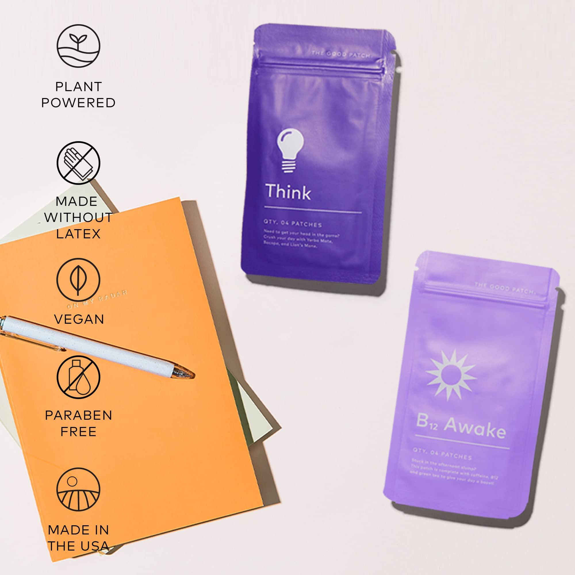 The Good Patch Weekday Hustle Duo, Natural Patches, B12 Patches Awake with Caffeine and Vitamin B12 to Help Promote Energy and Think with Caffeine, Yerba Mate to Support Focus (8 Total Patches) - Image 5