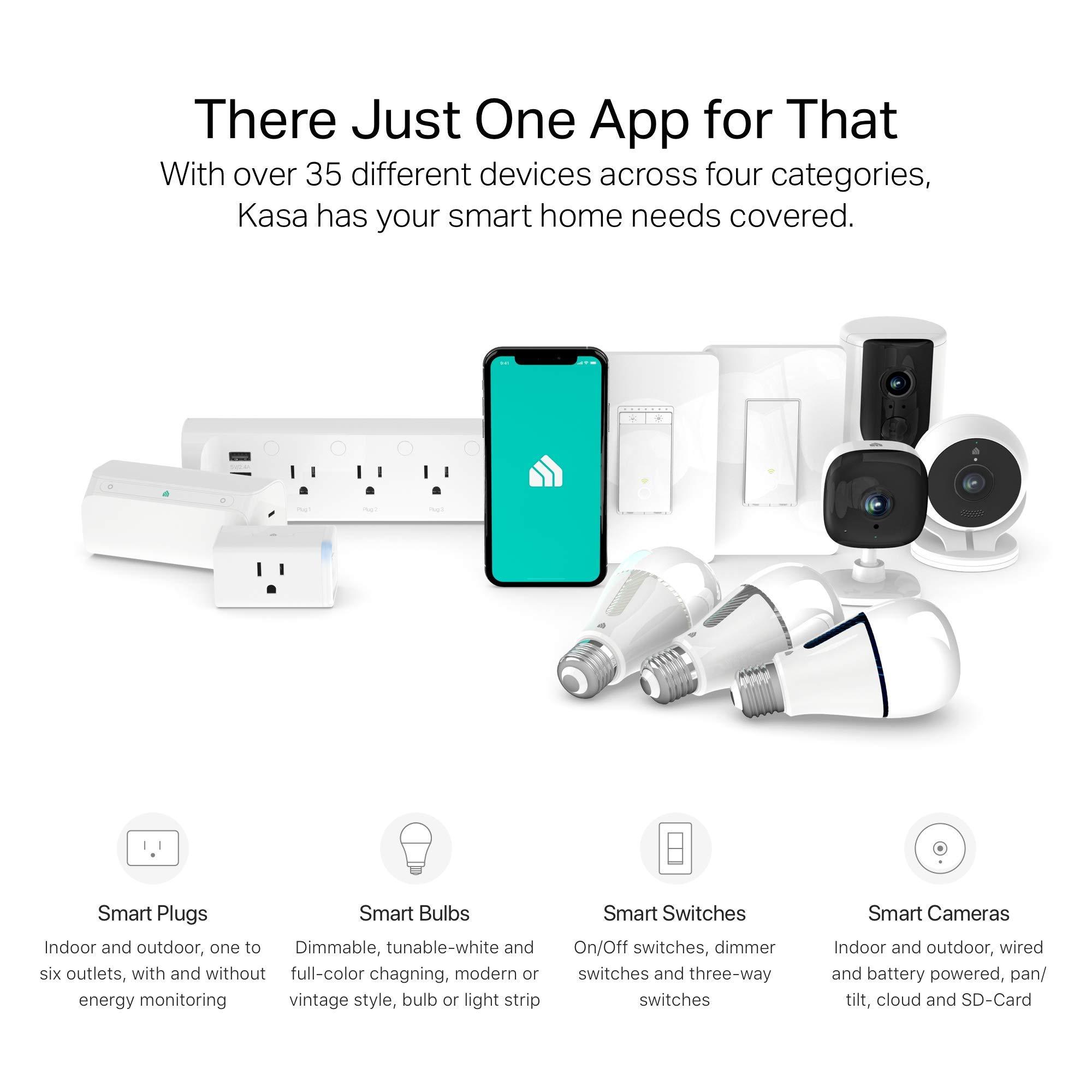 Kasa Smart Plug Power Strip KP303, Surge Protector with 3 Individually Controlled Smart Outlets and 2 USB Ports, Works with Alexa & Google Home, No Hub Required , White - Image 8