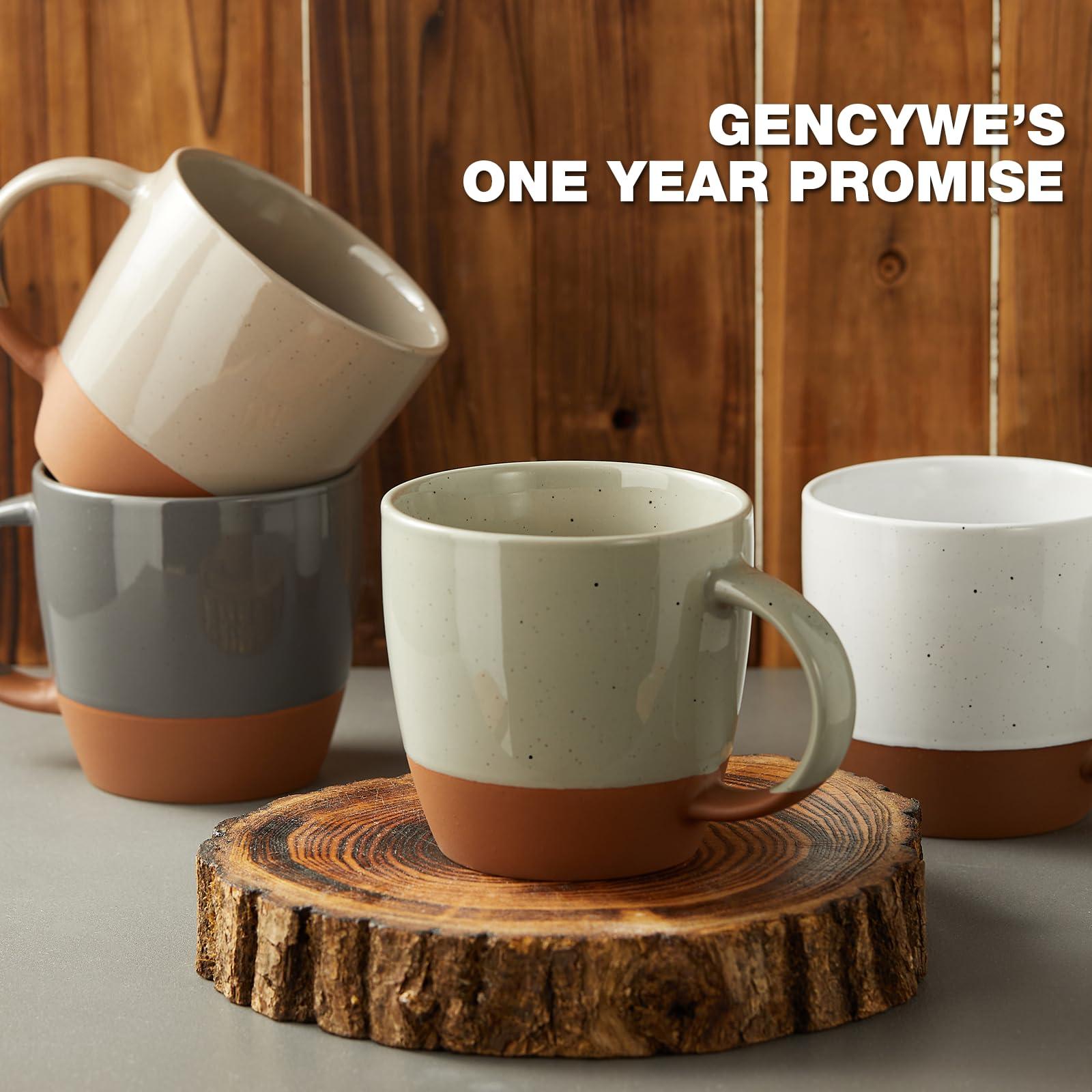 Morandi Color Ceramic Coffee Mugs Set of 6 (Large),18 oz Coffee Cups with Handle, Latte Mug, Big Mug for Women, Men, Great for Tea Hot Chocolate, Microwave Safe, Modern, Unique Style for Any Kitchen - Image 7