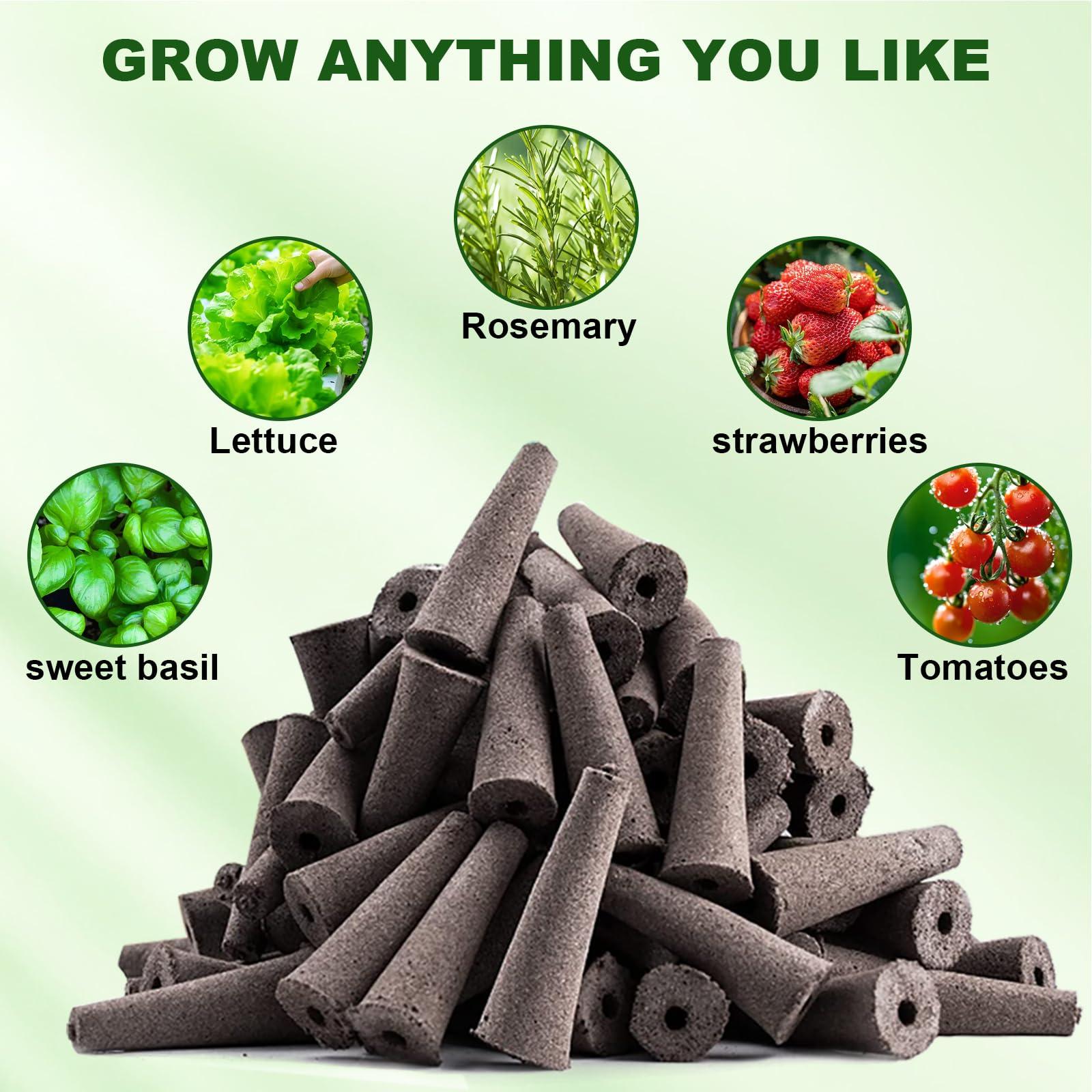 215 Pack Hydroponic Pods Supplies for Aerogarden Pods, Grow Sponges for Hydroponics, Seed Pods Kit with 100 Grow Sponges, 102 Pod Labels,12 Plant Labels, 1 Tweezer for Hydroponic Indoor Garden System - Image 6