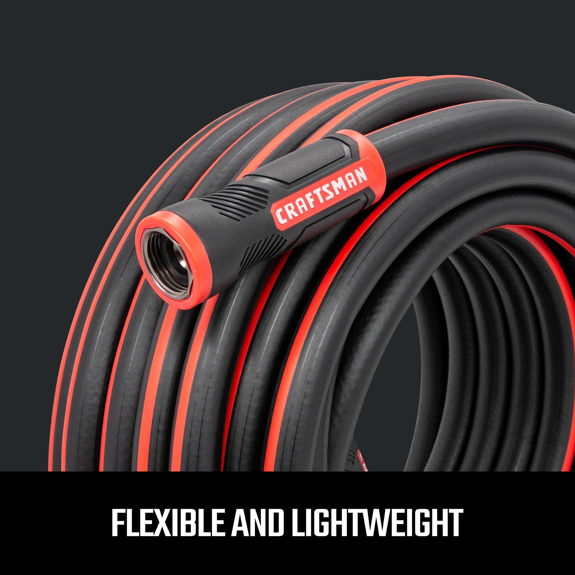 Craftsman Heavy Duty Professional Grade Black Garden Hose, 100 Feet x 5/8 Inch - Image 3