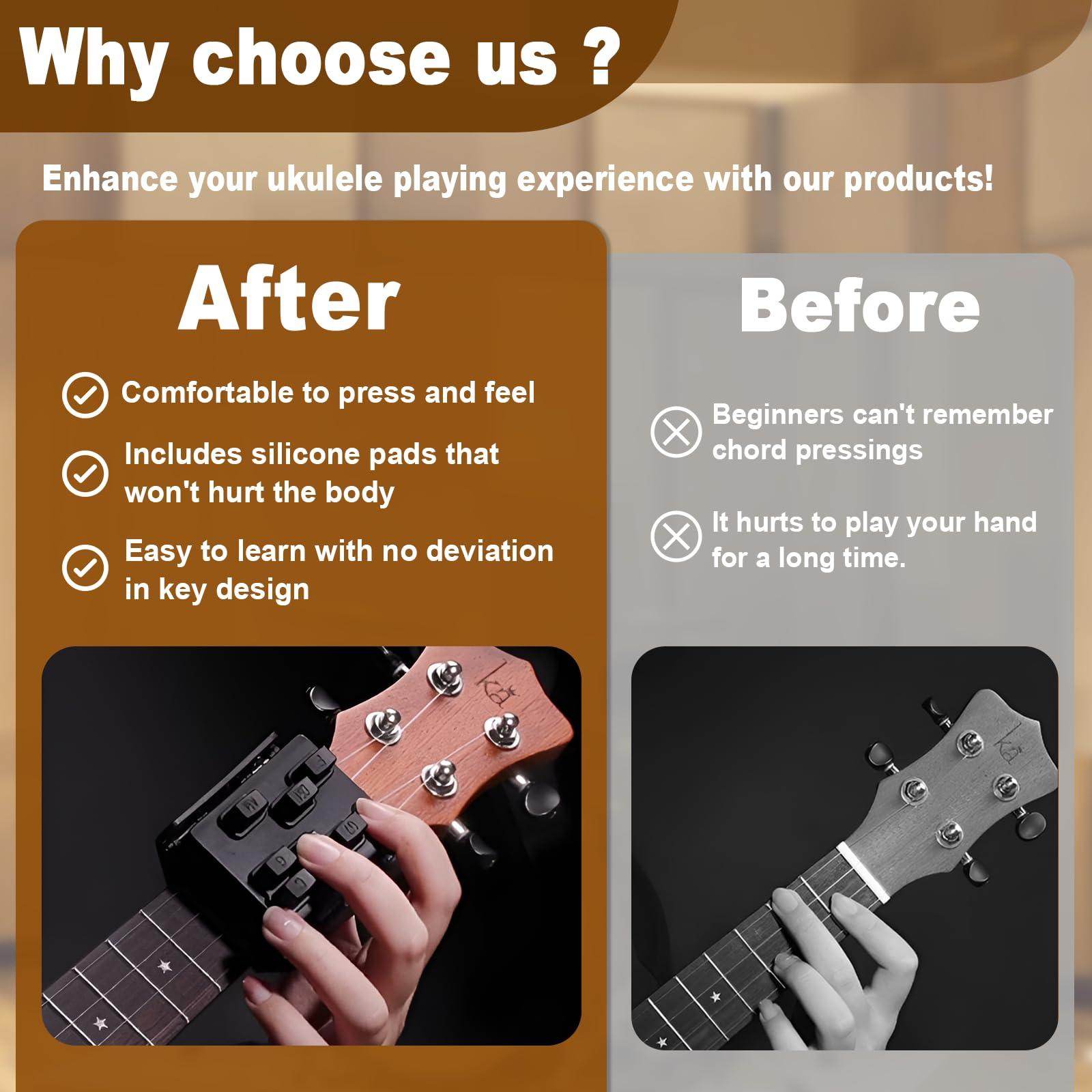 Xanadued Ukulele Chord Presser, Guitar Chord Presser, Ukulele Practice Tool, Guitar Presser for Acoustic, Trainer, Assisted Learning Tools - Image 5