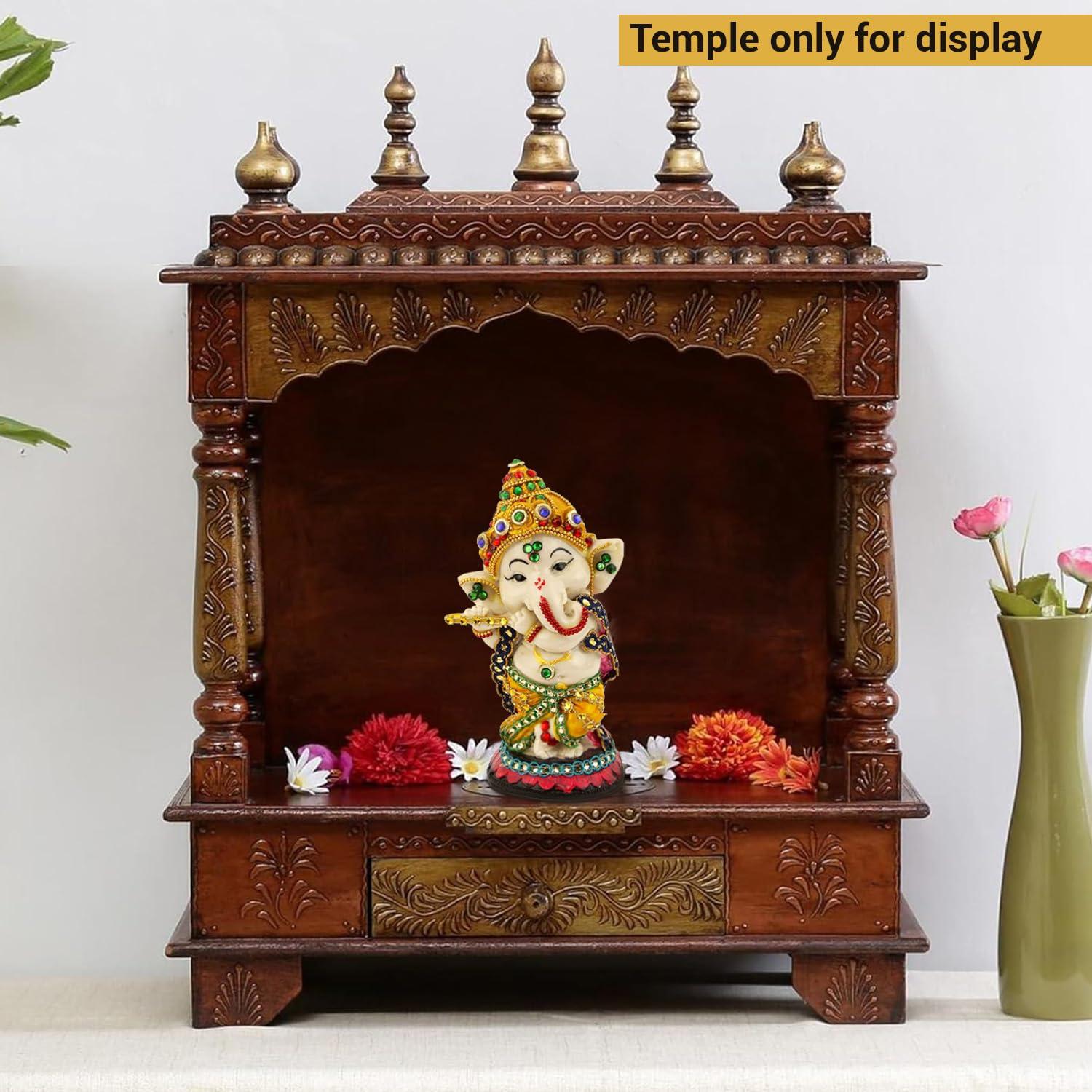 TIED RIBBONS Ganesh Statue | 5.5 inch | Ganesha Idol for Table Desktop, Indian God Idol Diwali Gifts | Ganesh Chaturhti Decoration | Indian God Idol Return Gifts | Ganesha Statues for Car Dashboard - Image 4