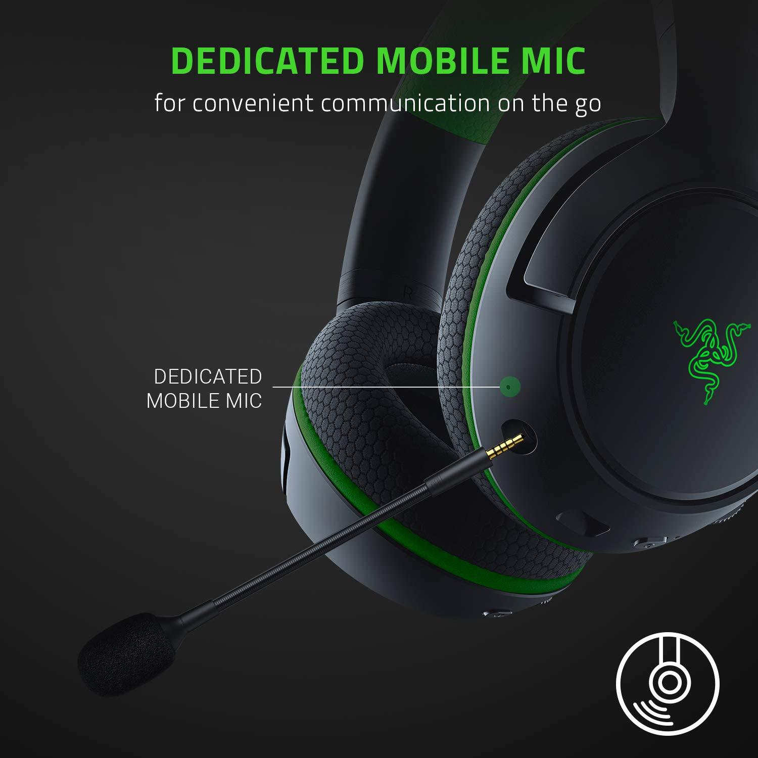 Wireless Xbox Gaming Headset: Razer Kaira Pro with Titanium Drivers & Supercardioid Mic - Black - Image 4