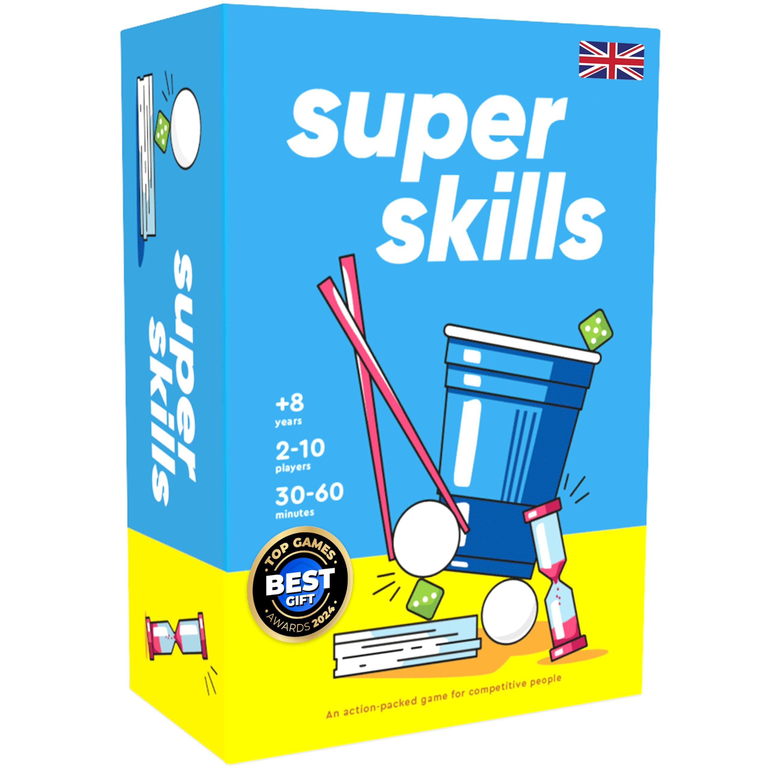 Super Skills - Action Game for Competitive People - Beat Your Friends at 120 Challenges - Fun Group Activity for Family Night or Party with Kids, Teens
