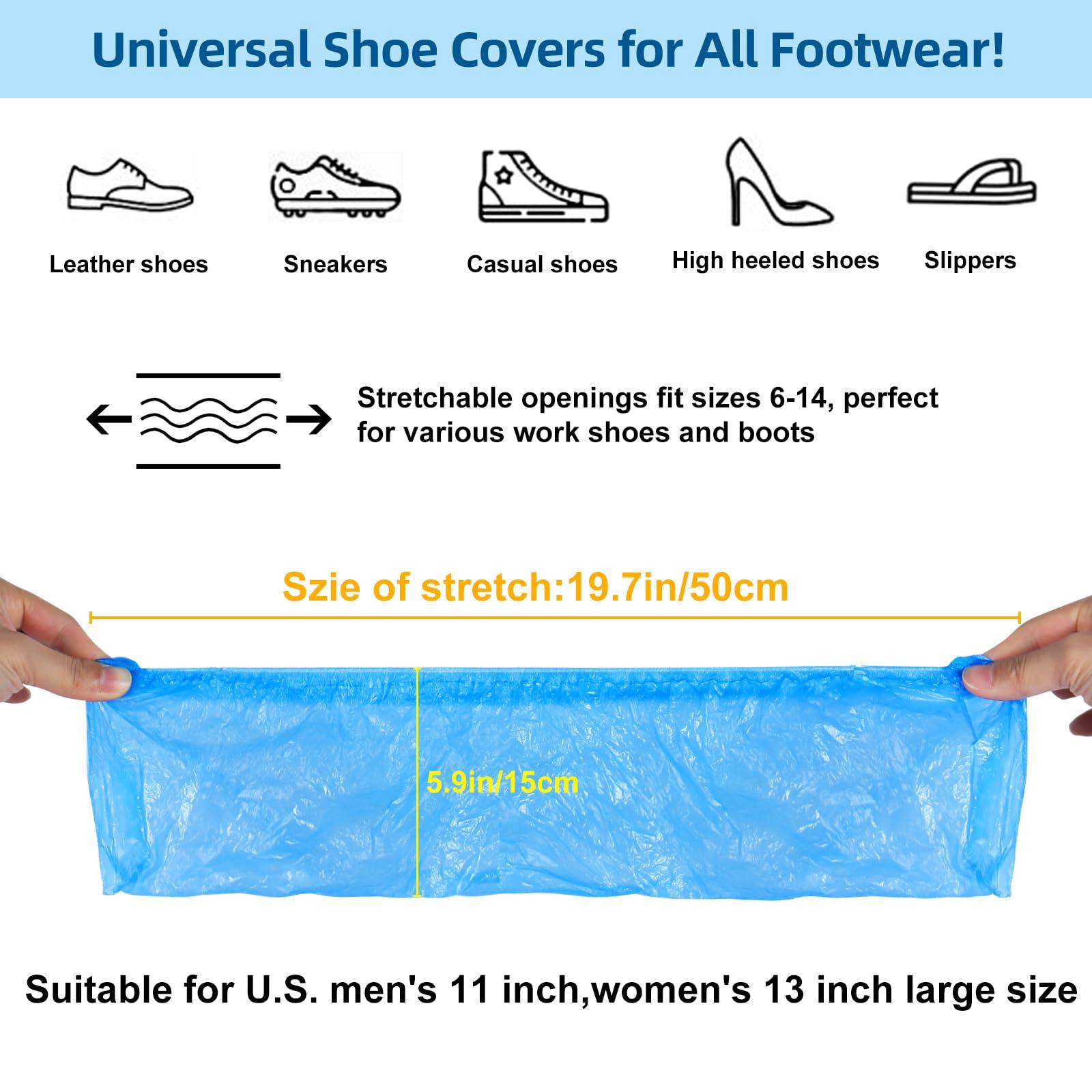 LYSHIYI 1000 Pcs Shoe Covers Disposable, Non-Slip, Reliable Shoe Covers for Indoors, 15.7'' Adjustable Size Great Value Boot Covers for Home, Hospitals, and Businesses - Image 3