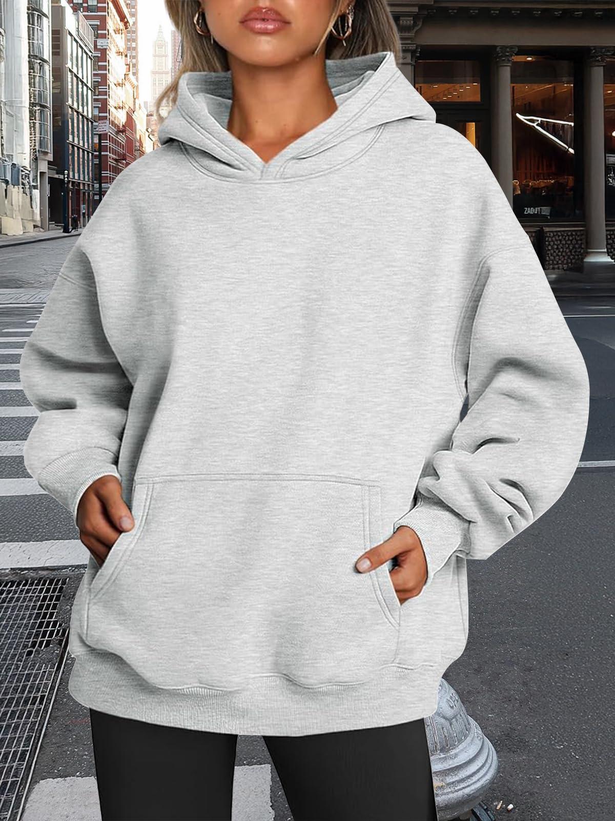 Trendy Queen Womens Oversized Hoodies Fleece Sweatshirts Fall Fashion 2025 Pullover Sweaters Winter Clothes - Image 6