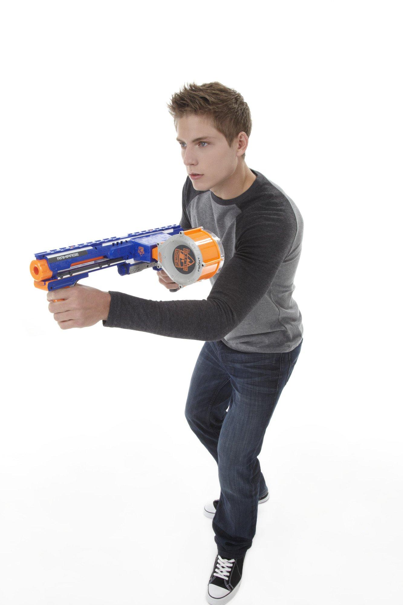 NERF Rampage N-Strike Elite Toy Blaster with 25 Dart Drum Slam Fire for Kids, Teens, & Adults (Amazon Exclusive) - Image 13