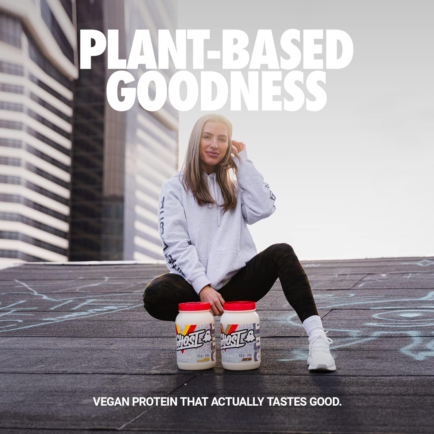 GHOST Vegan Protein Powder, Chocolate Cereal Milk - 2lb, 20g of Protein - Plant-Based Pea & Organic Pumpkin Protein - ­Post Workout & Nutrition Shakes, Smoothies, & Baking - Soy & Gluten-Free - Image 2