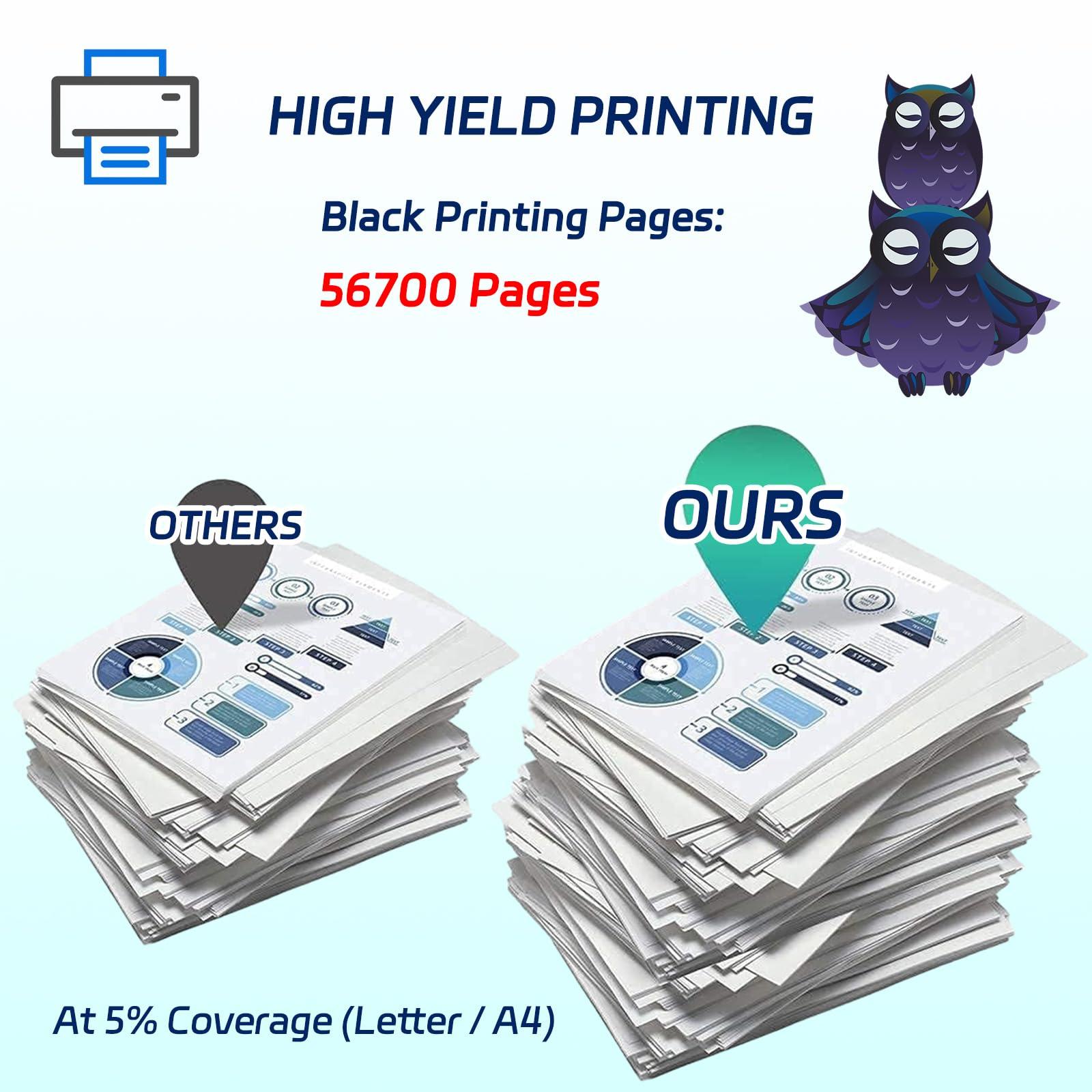 106R03944 Toner Cartridge Compatible for Xerox VersaLInk B605X B605XF B605XP B605XTF B605XTP Printers, with Chip, High Yield 56700 Pages, Vivid Colors (3 Pack Black) - Image 3