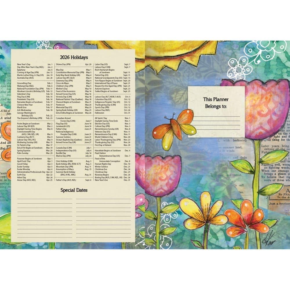 Lang, Color My World Monthly 2026 Pocket Planner, 4.9'' X 6.6'', Weekly Calendar with Wire-O Binding - Image 4
