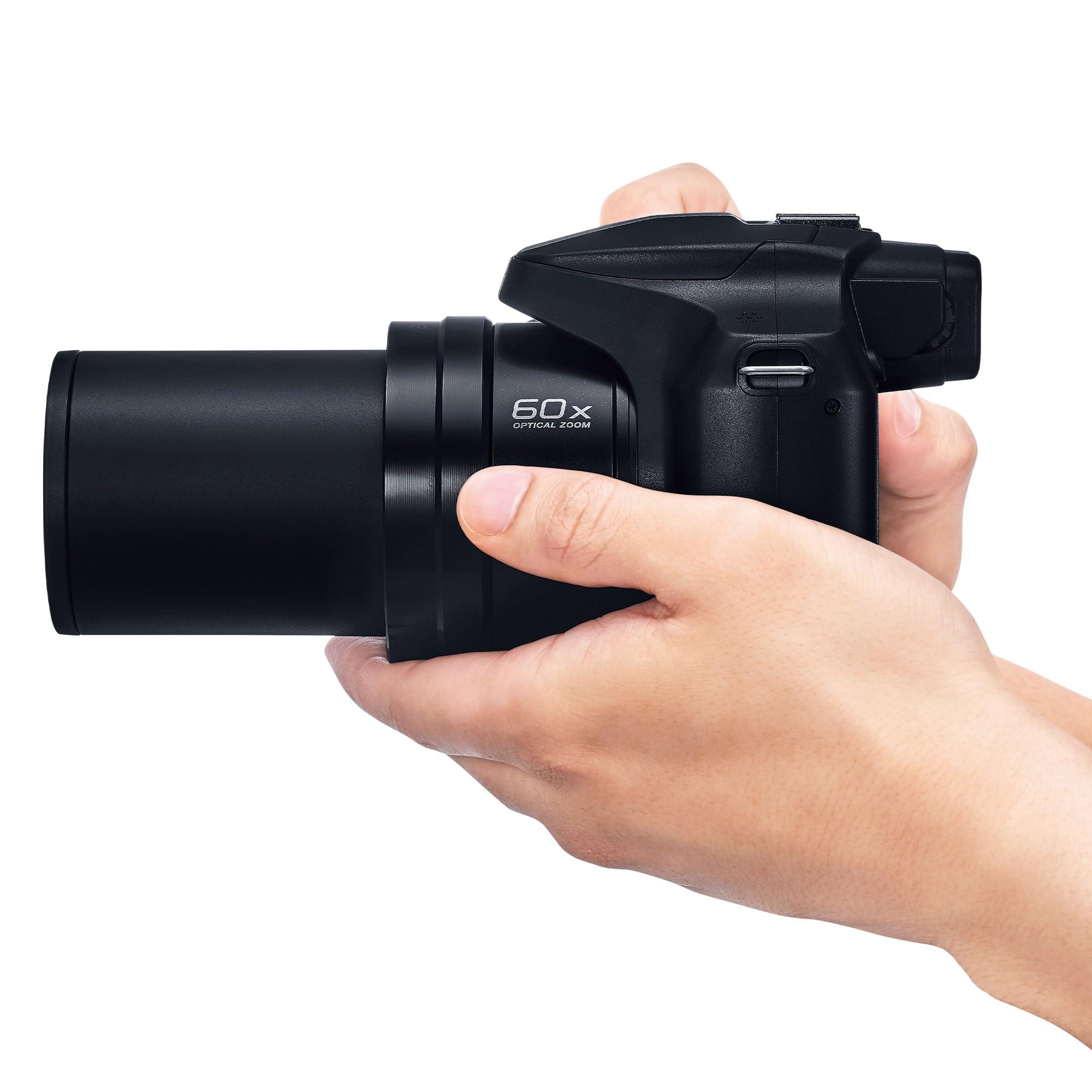 Panasonic LUMIX FZ80D Point and Shoot Digital Camera 4K Photo/Video Recording with Power Optical Image Stabilizer, Vlogging Camera with 60X Optical Zoom & 20-1200mm Wide-Angle Lens - DC-FZ80D - Image 14