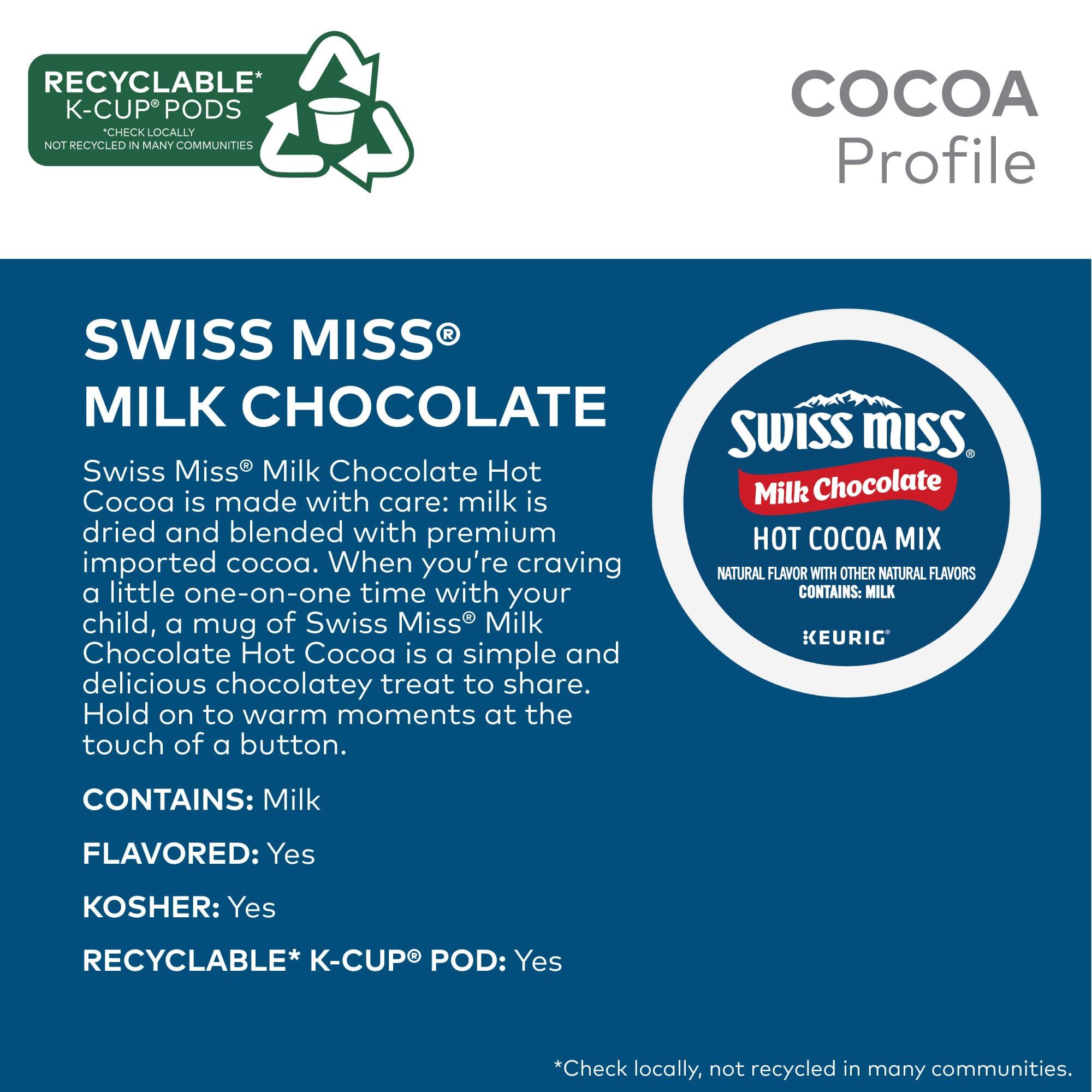 Swiss Miss Milk Chocolate Hot Cocoa, Single-Serve Keurig K-Cup Pods, Hot Chocolate, 44 Count - Image 4