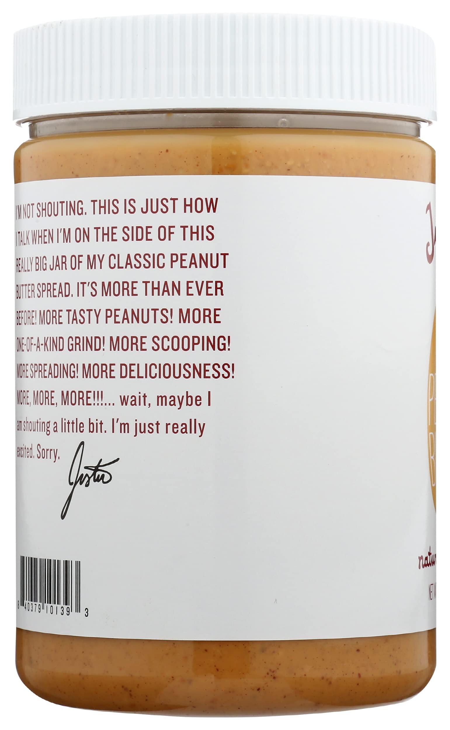 Justin's NUT Butter, PNUT BTR, Classic, Size 28 OZ - No Artificial Ingredients Gluten Free Kosher,1.75 Pound (Pack of 1) - Image 5
