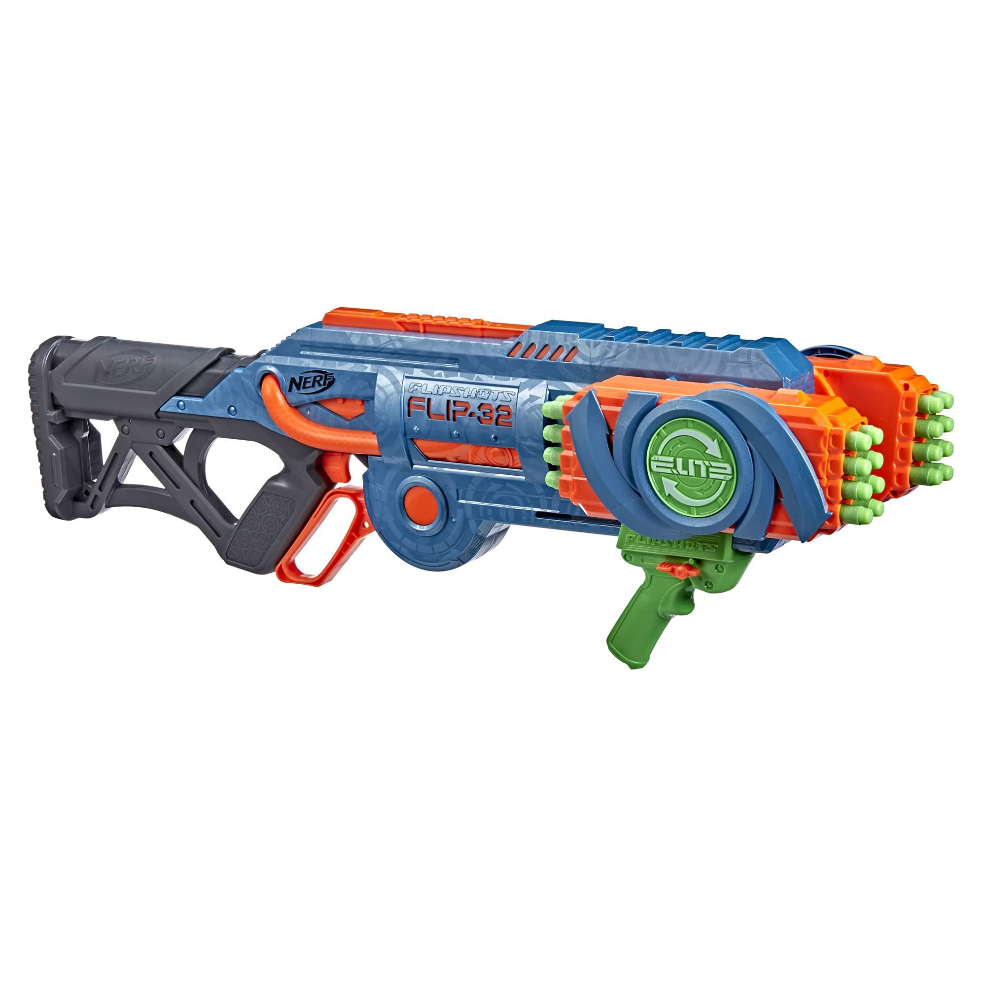 Nerf Elite 2.0 Flipshots Flip-32 Blaster with 32 Dart Barrels That Flip to Double Your Firepower, 32-Dart Capacity, 32 Elite Darts - Image 3