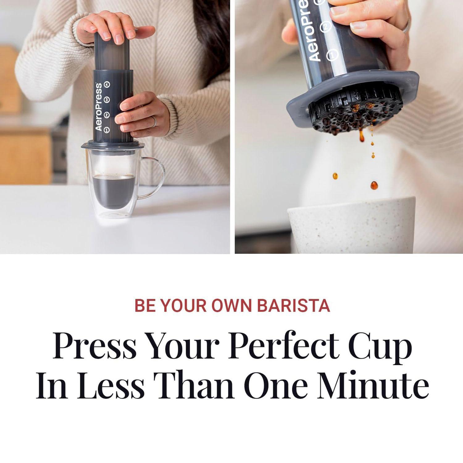 AeroPress Original Coffee Press – 3 In 1 Brew Method Combines French Press, Espresso, Full Bodied Coffee Without Grit or Bitterness, Small Portable Coffee Maker for Camping & Travel - Image 4