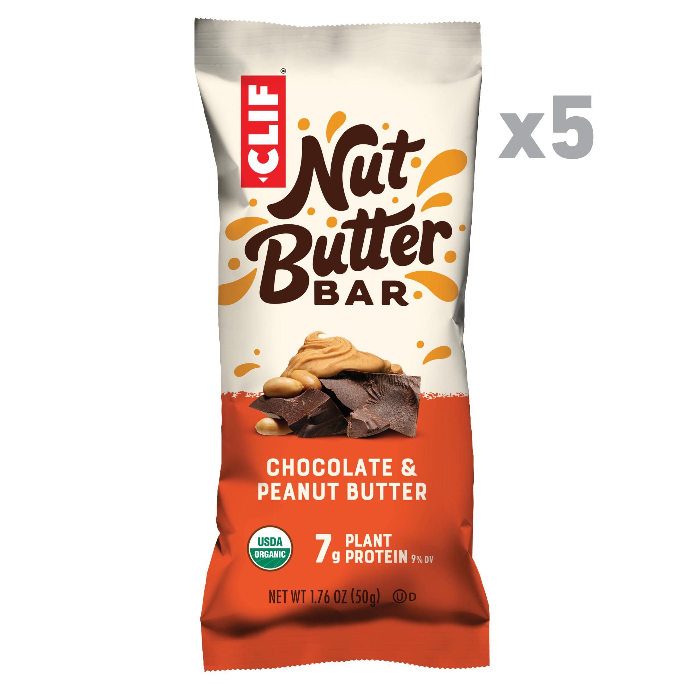 CLIF Nut Butter Bar - Chocolate Peanut Butter - Filled Energy Bars - Non-GMO - USDA Organic - Plant-Based - Low Glycemic - 1.76 oz. (5 Pack) - Image 3