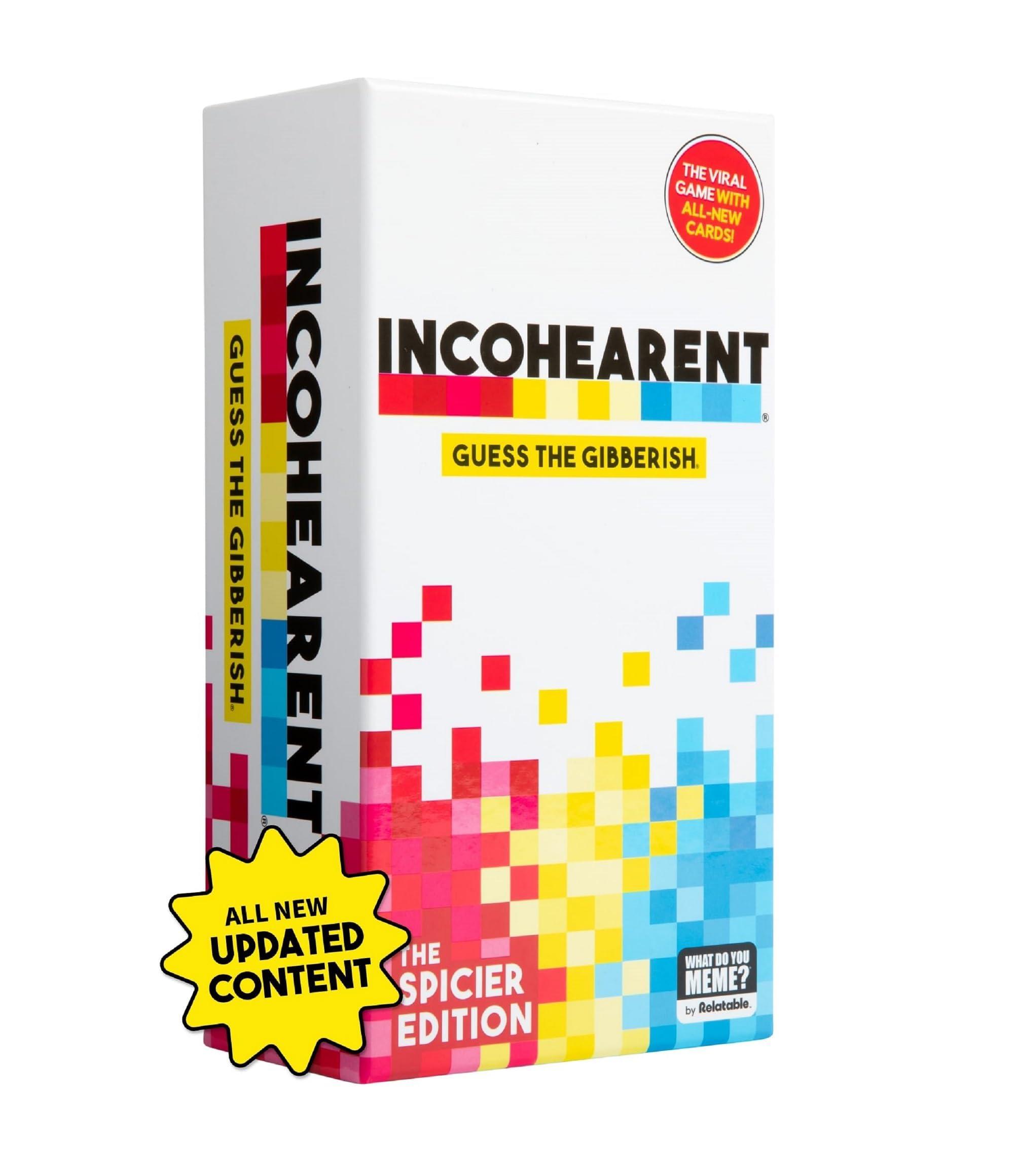 Incohearent, The Guess the Gibberish Party Game by Relatable, A Funny Card Game for Adults, Great for Bachelorette Party Games or Game Night Games, Includes 400 Cards, Instructions, and 1 Sand Timer - Image 9