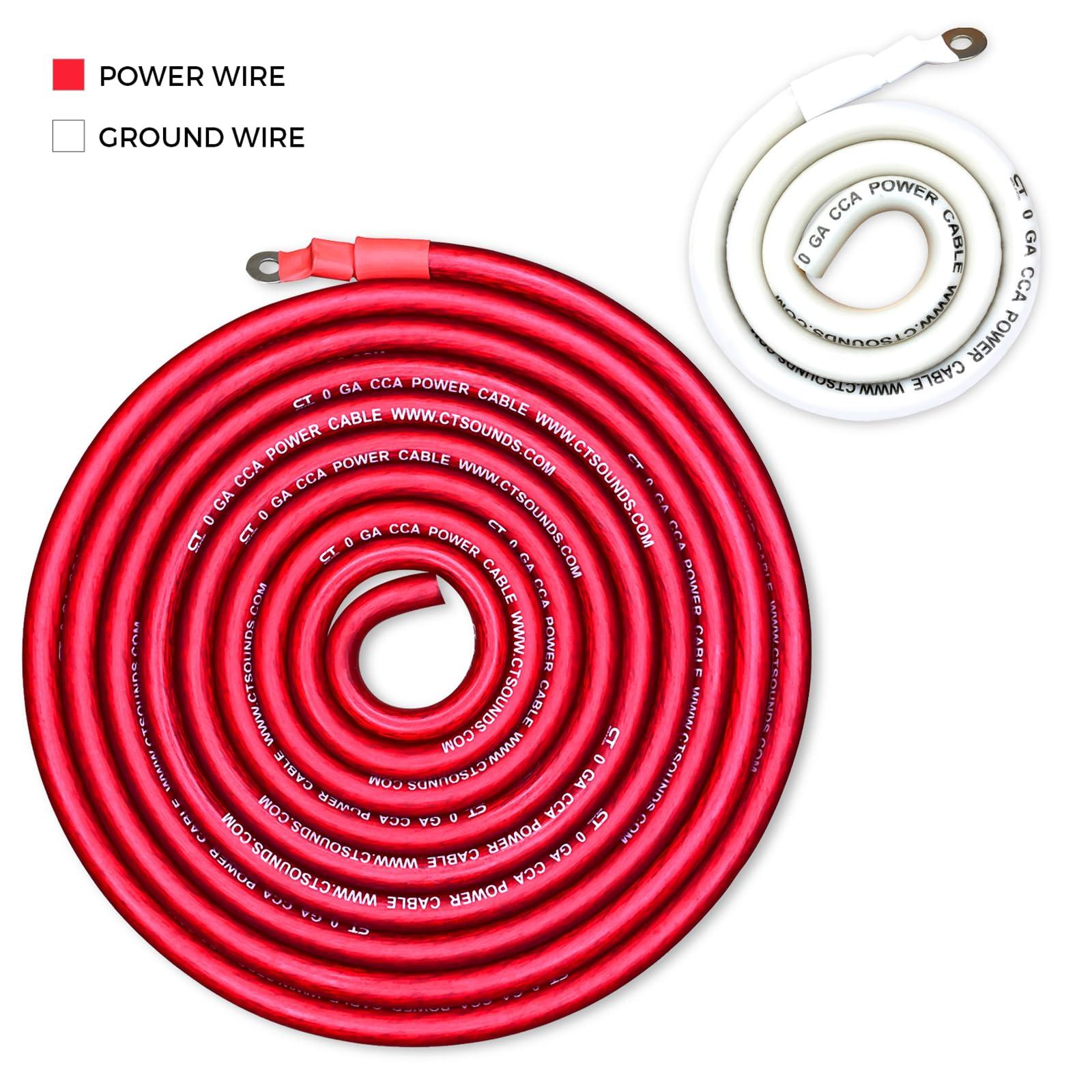 CT Sounds 1/0 Gauge CCA Complete Amp Wiring Install Kit, AMPKIT-0GA-PRO - Image 2