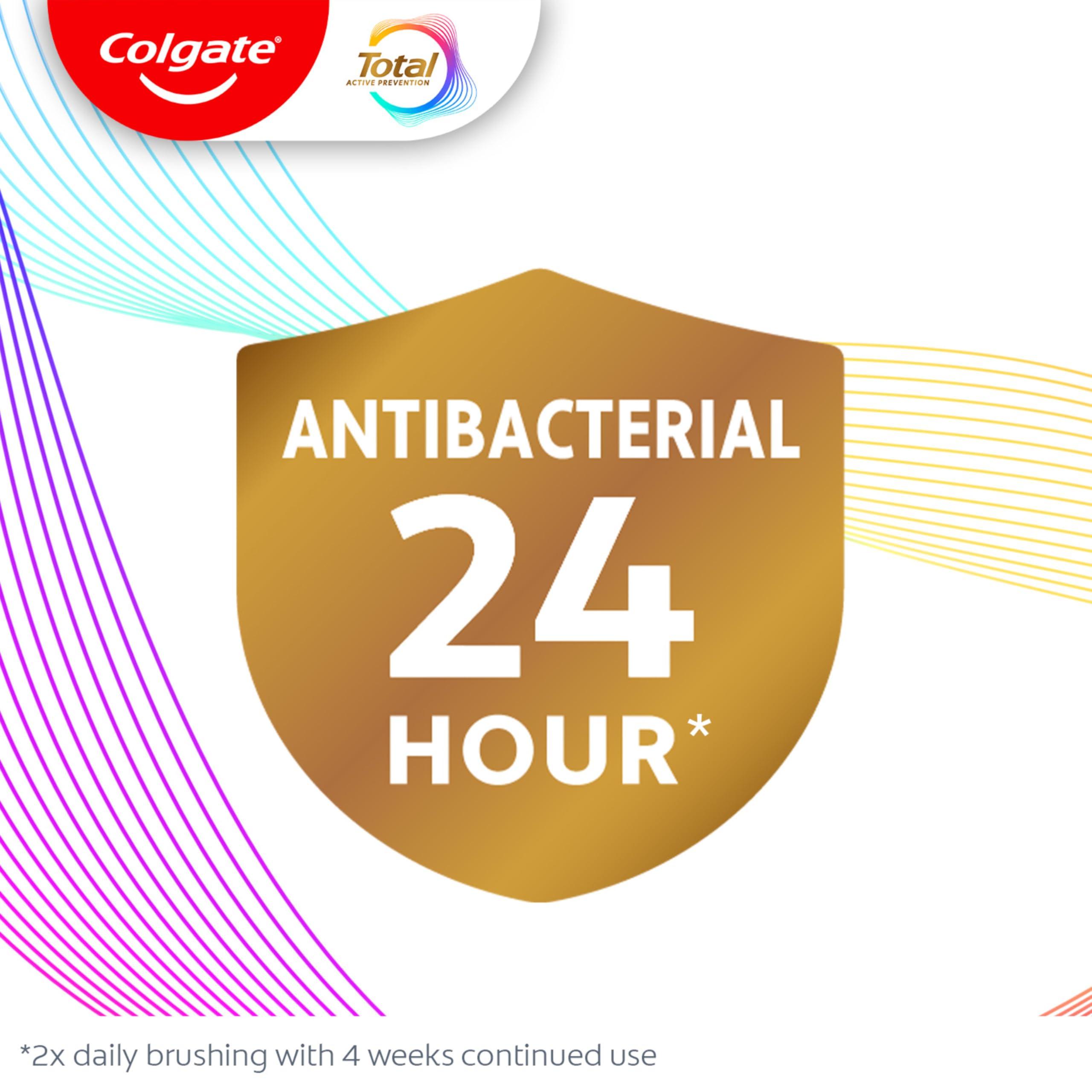 Colgate Total Clean Mint Toothpaste, 10 Benefits, No Trade-Offs, Freshens Breath, Whitens Teeth and Provides Sensitivity Relief, Clean Mint Flavor, 4 Pack, 5.1 Oz Tubes - Image 4