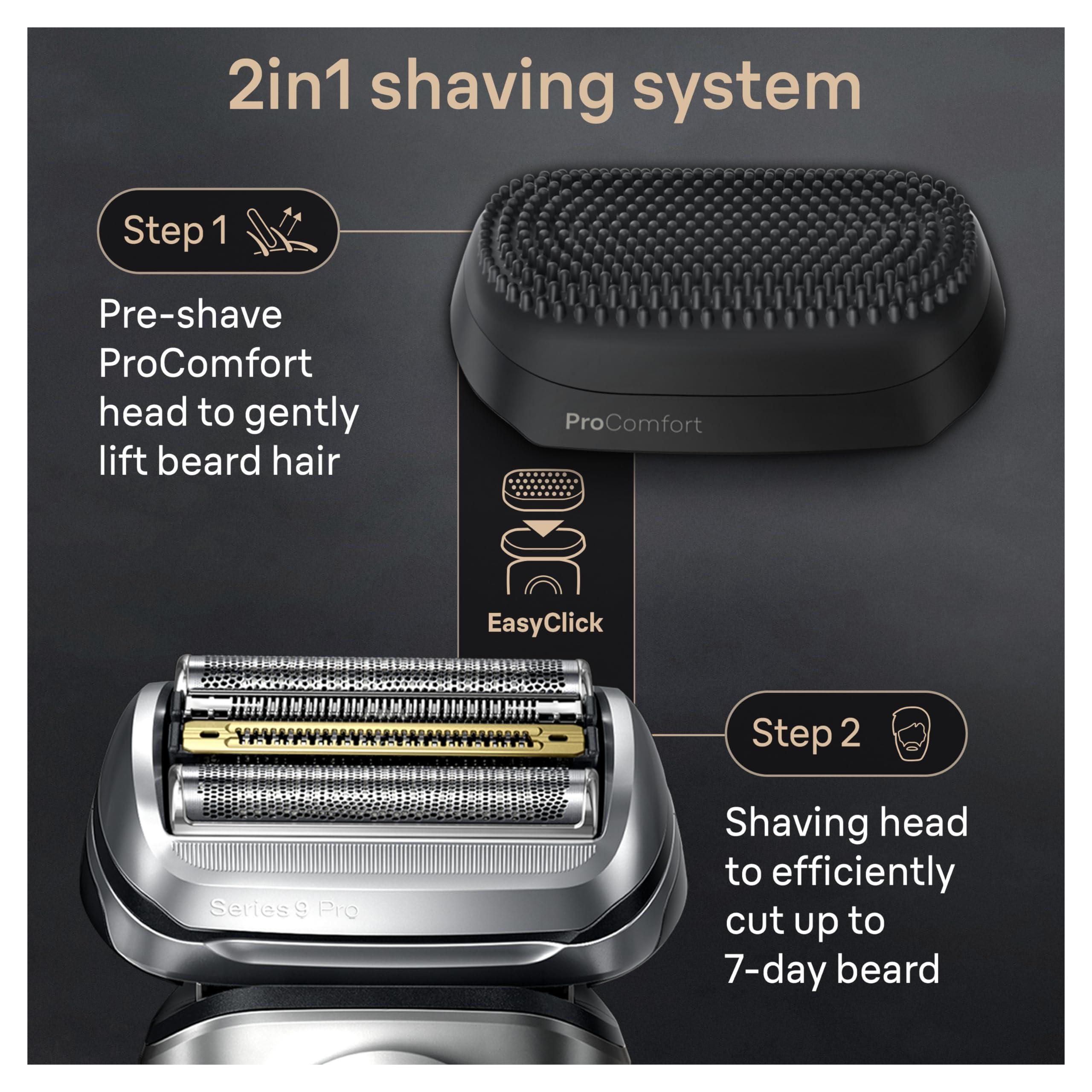 Braun Series 9 PRO+ Electric Shaver, Shaving Kit with 5 Pro Shave Elements and ProComfort Head, SmartCare Center - Image 4