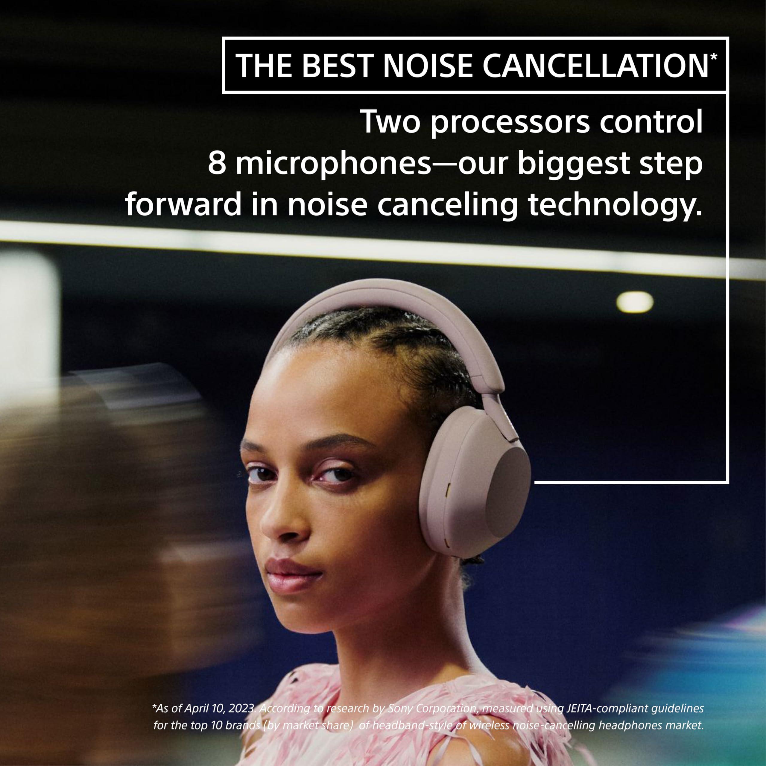Sony WH-1000XM5 Premium Noise Canceling Headphones, Auto NC Optimizer, 30-Hour Battery, Alexa Voice Control, Black - Image 3