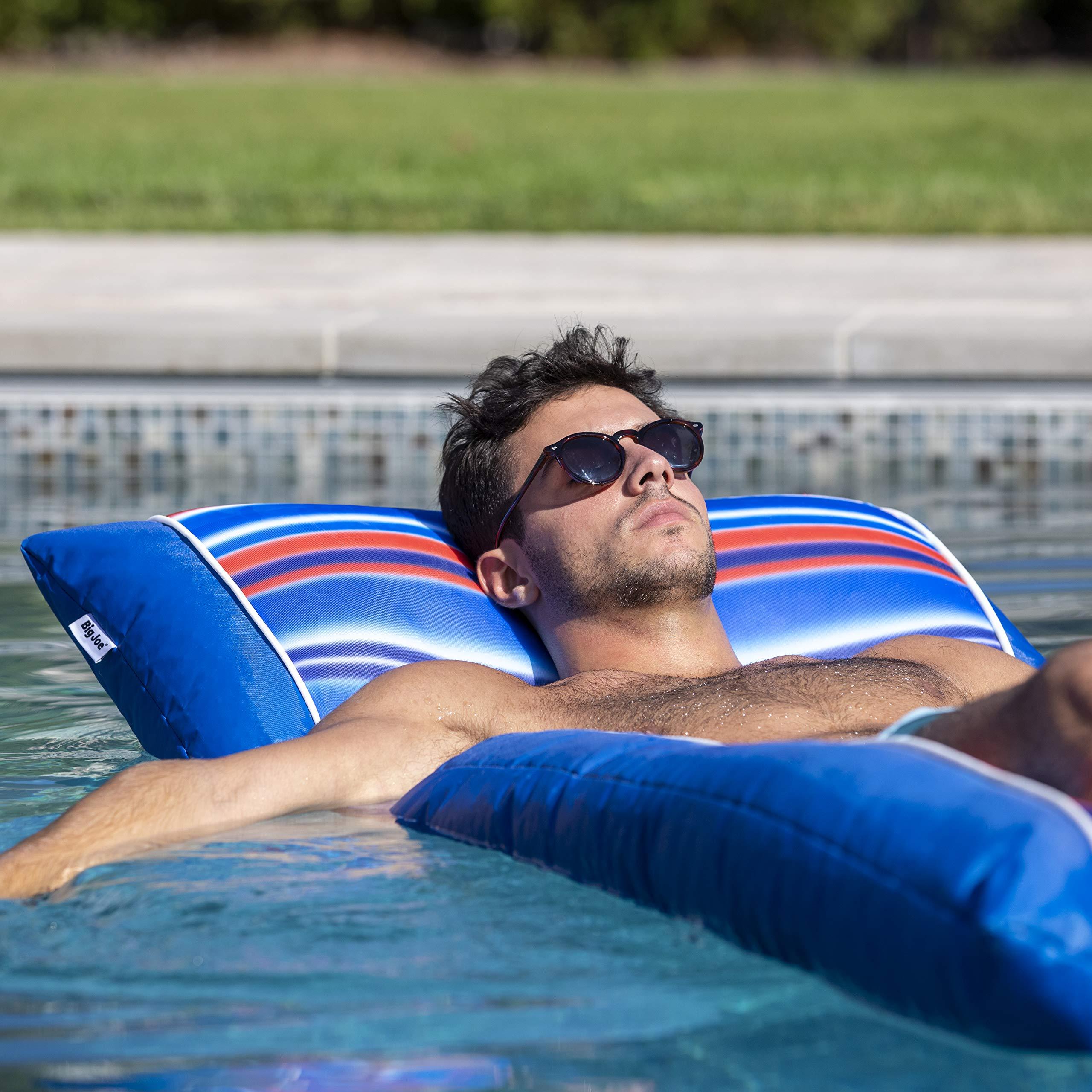 Big Joe Kona Hammock No Inflation Needed Pool Lounger with Headrest, Quick Draining Fabric, 4 feet Big - Image 6