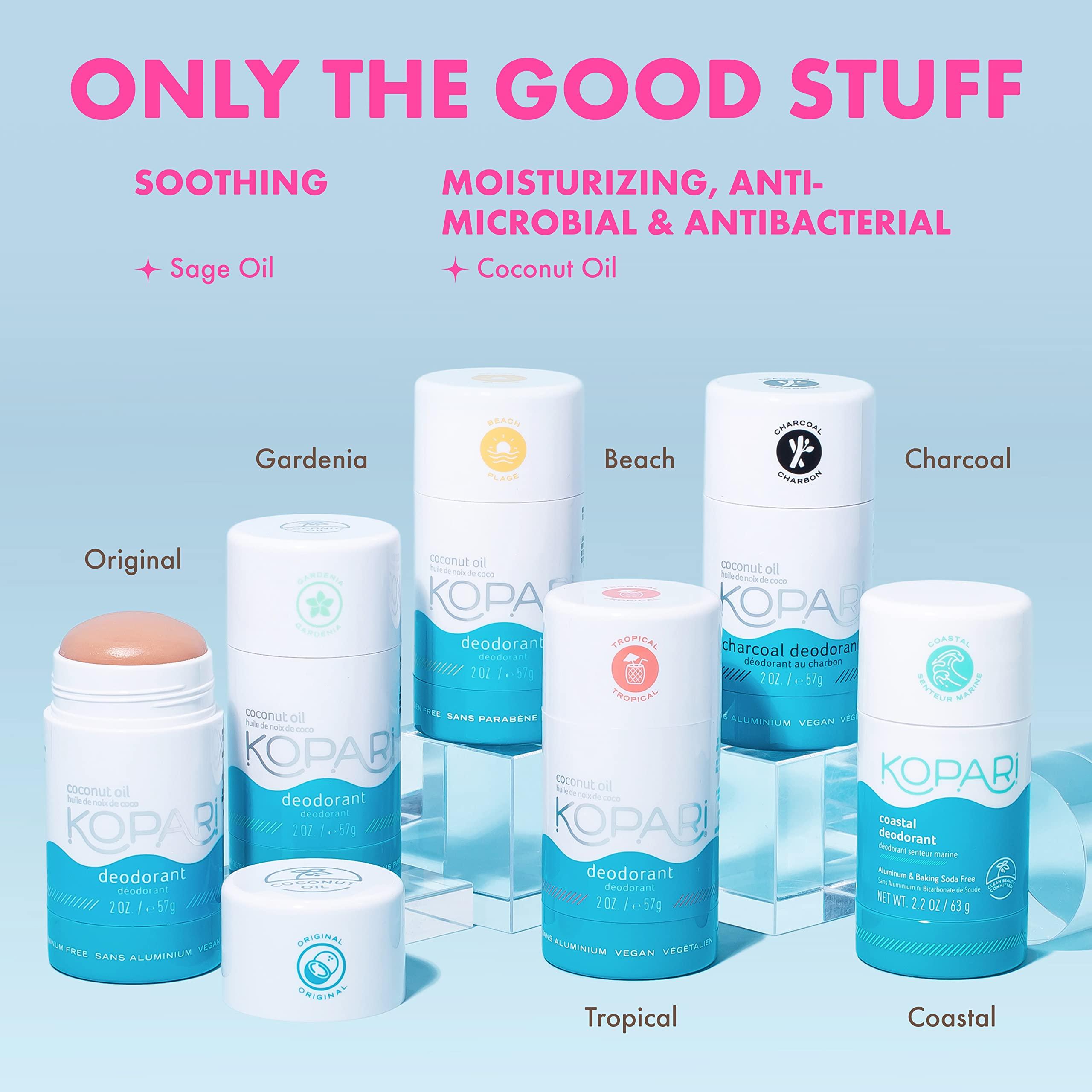 Kopari Aluminum Free Coconut Deodorant, Non Toxic & Clean Plant-Based, No Aluminum, Parabens or Baking Soda, Long Lasting Protection, Original 2 Pack - Image 4