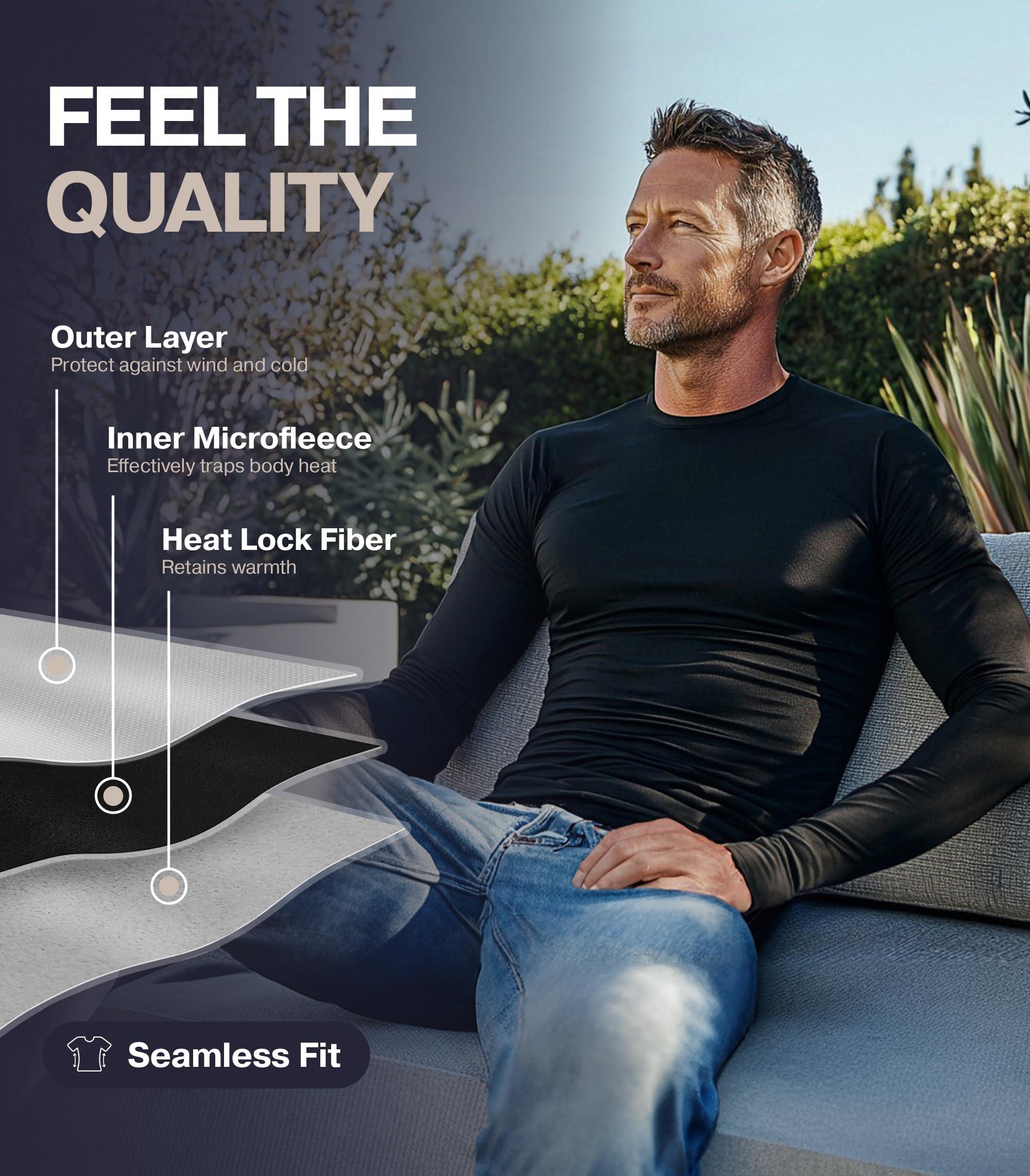 Thermajohn Long Johns Thermal Underwear for Men Fleece Lined Base Layer Set for Cold Weather - Image 4