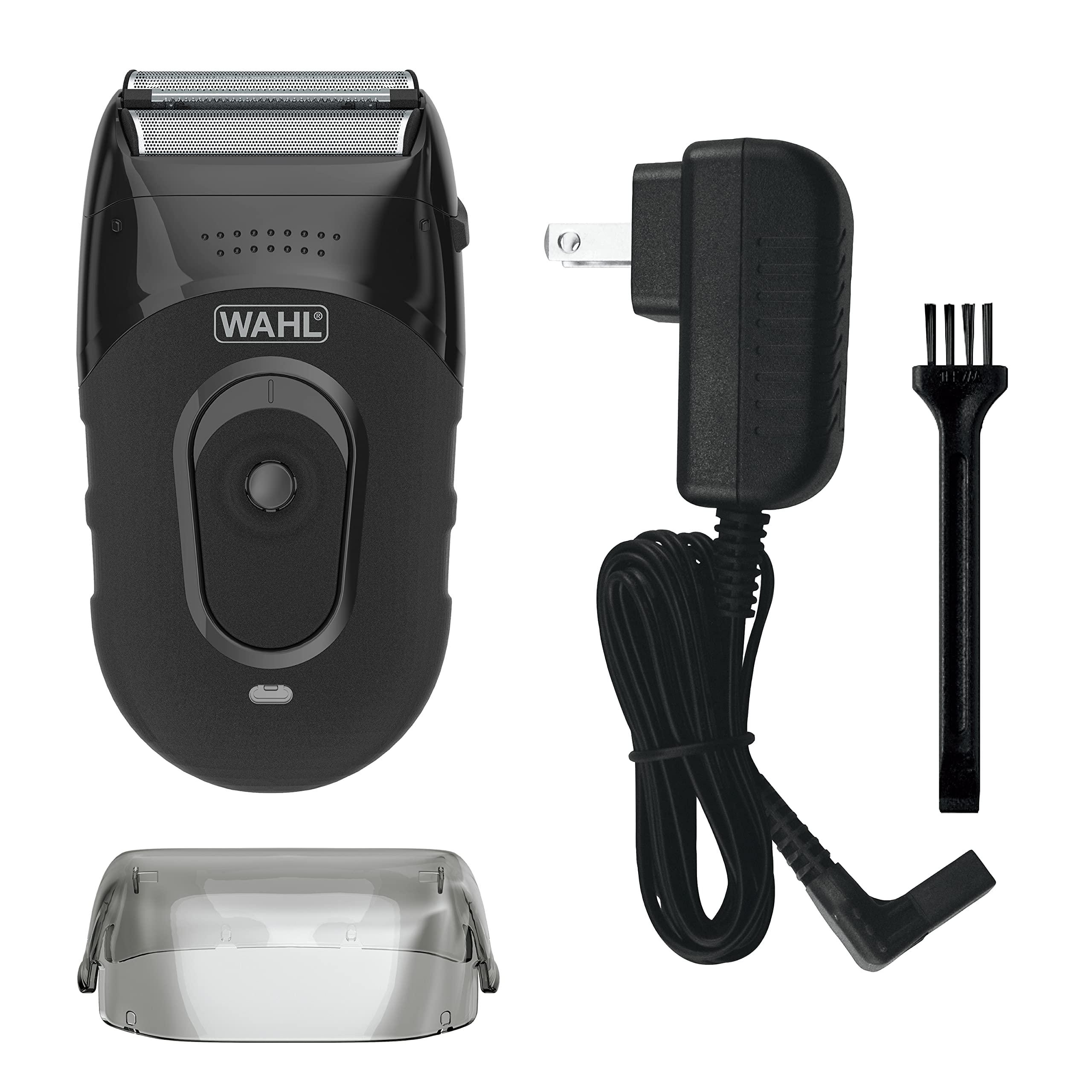 Wahl Compact Rechargeable Lithium Ion Shaver Kit with Hygienic Rinseable Foils & Cutter Bar with Dual Flexible Foils That Move with The Contours of Your Face - 7065 - Image 2