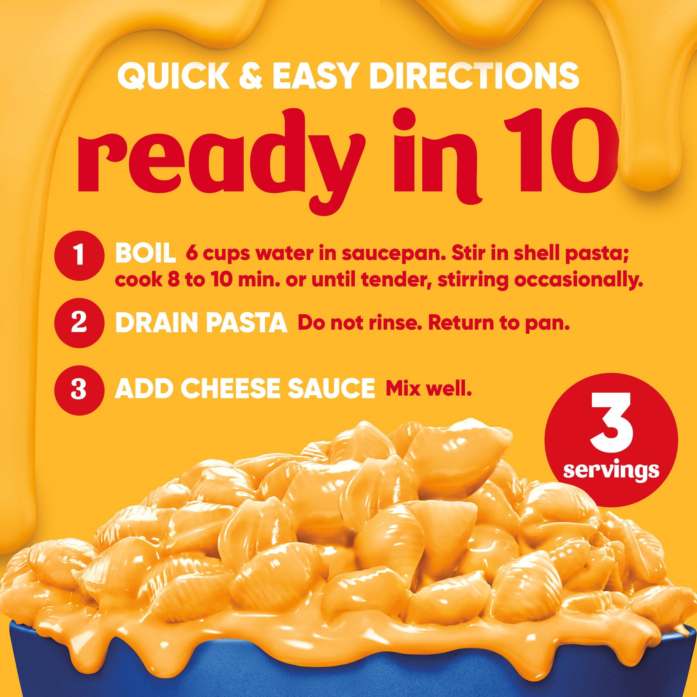 Velveeta Shells & Cheese Original Shell Pasta & Cheese Sauce, 3 ct Pack, 12 oz Boxes - Image 7
