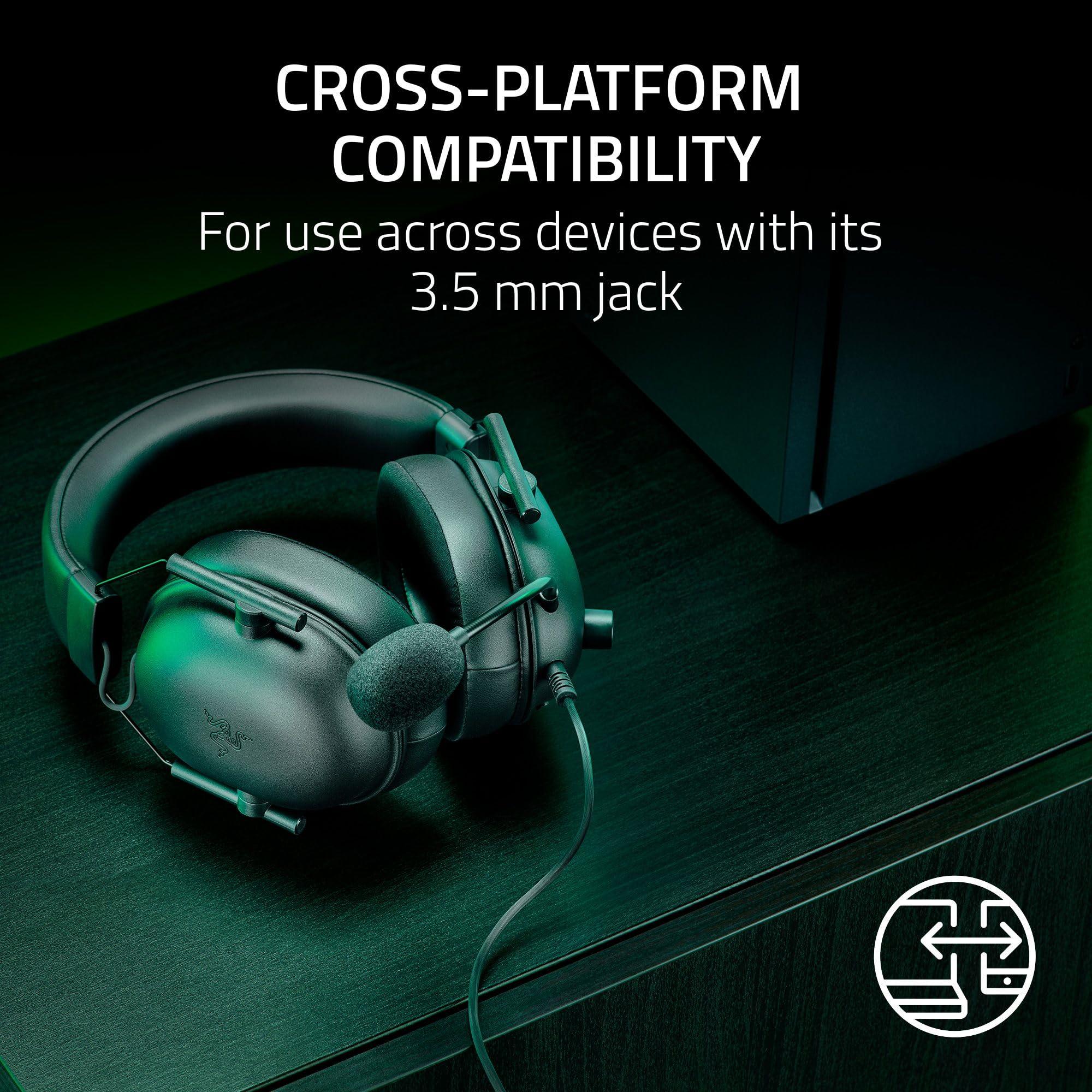 Razer BlackShark V2 X Xbox Gaming Headset: 50mm Drivers - Cardioid Mic - Lightweight - Comfortable, Noise Isolating Earcups - for Xbox Series X, Series S, PS5, PC, Switch via 3.5mm Audio Jack - Black - Image 7