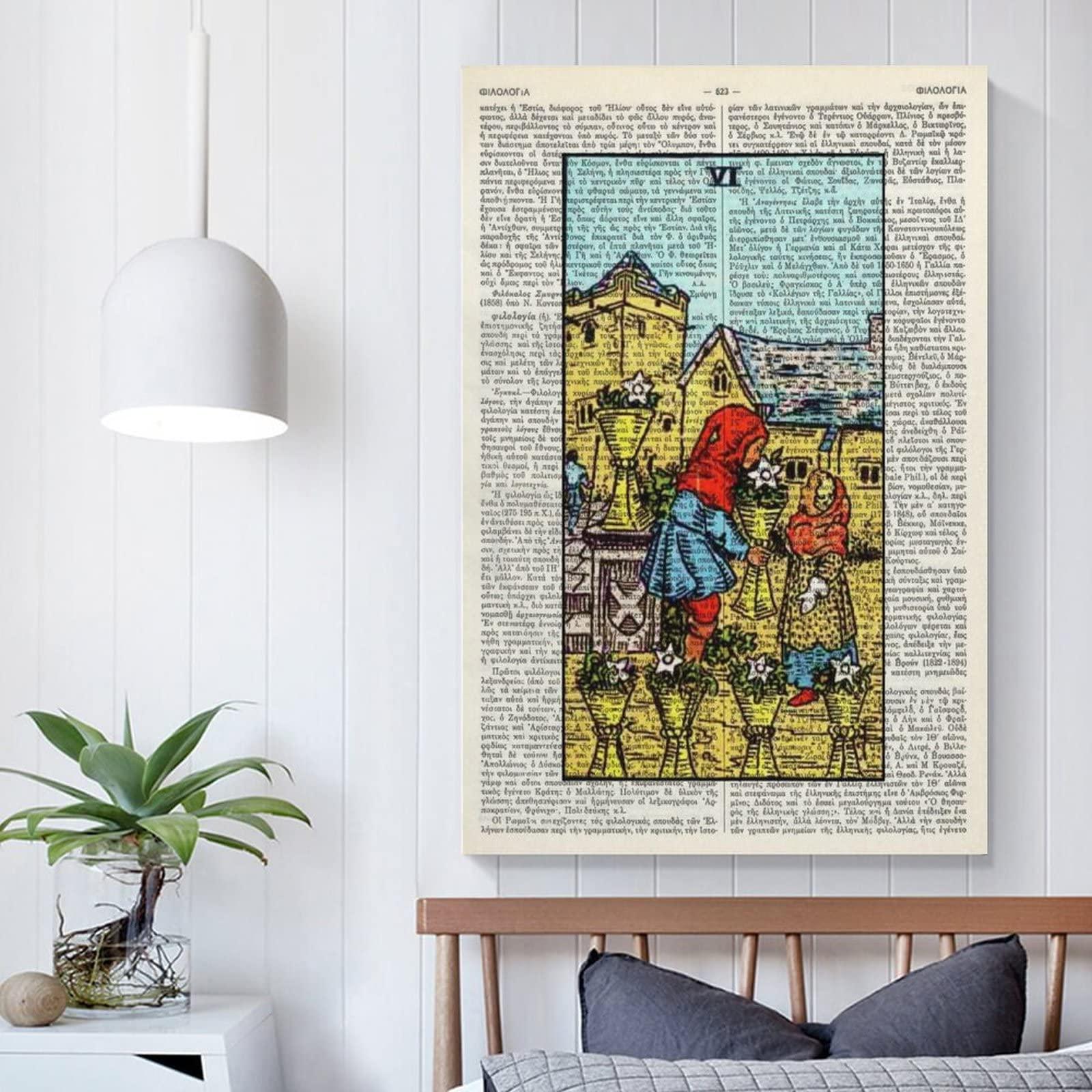 Six Cups Tarot Art Print Poster Tarot Gift Minor Arcana Canvas Art Poster and Wall Art Picture Print Modern Family Bedroom Decor Posters 20x30inch(50x75cm) - Image 5