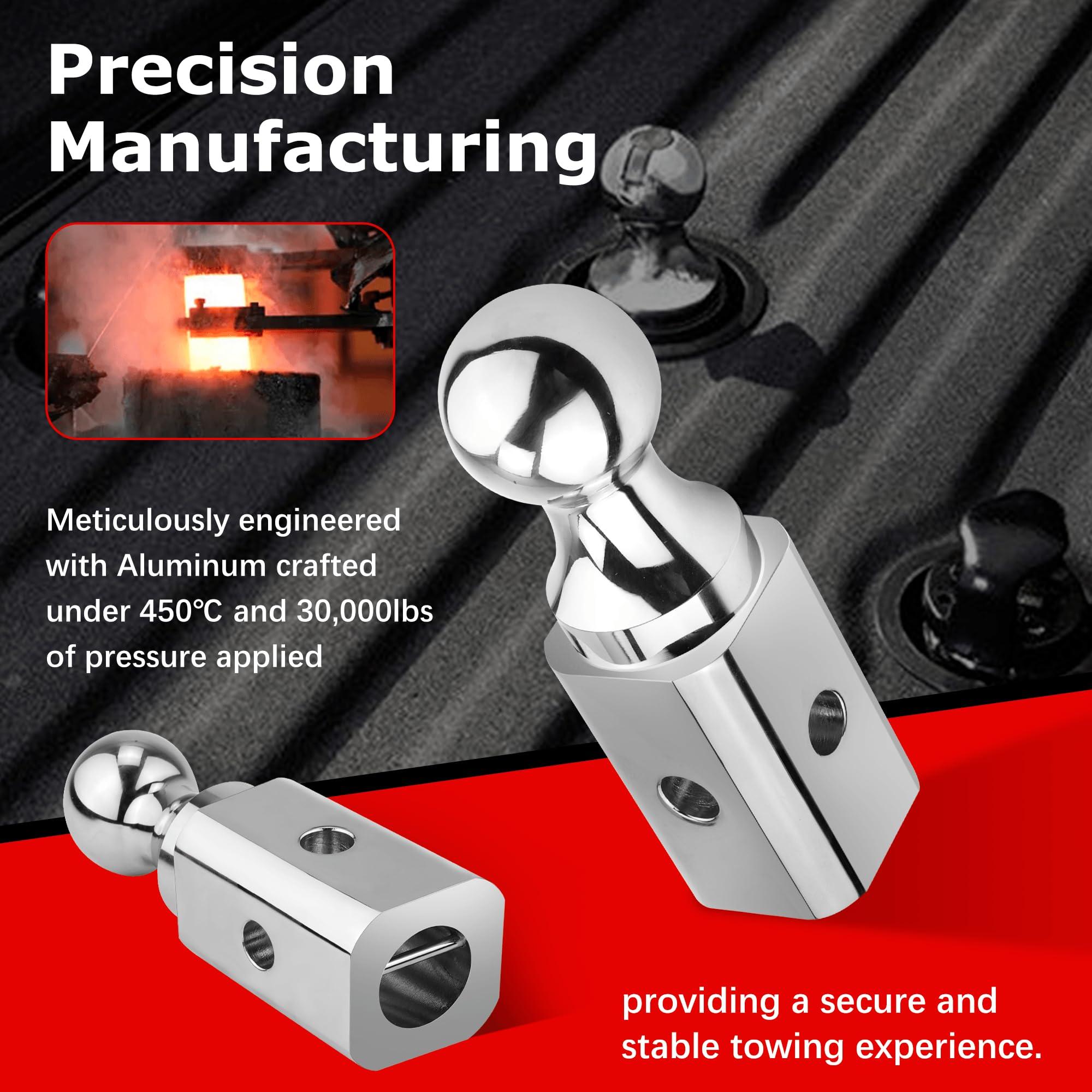 Gooseneck Ball Hitch GNXA2000 2-5/16" Replacement Compatible with B-W Trailer Hitches Part Number GNXA2000 Gooseneck Tow Hitch Ball,Trailer Hitches GNXA2000-30,100lbs Load Capacity Fetechmate - Image 7