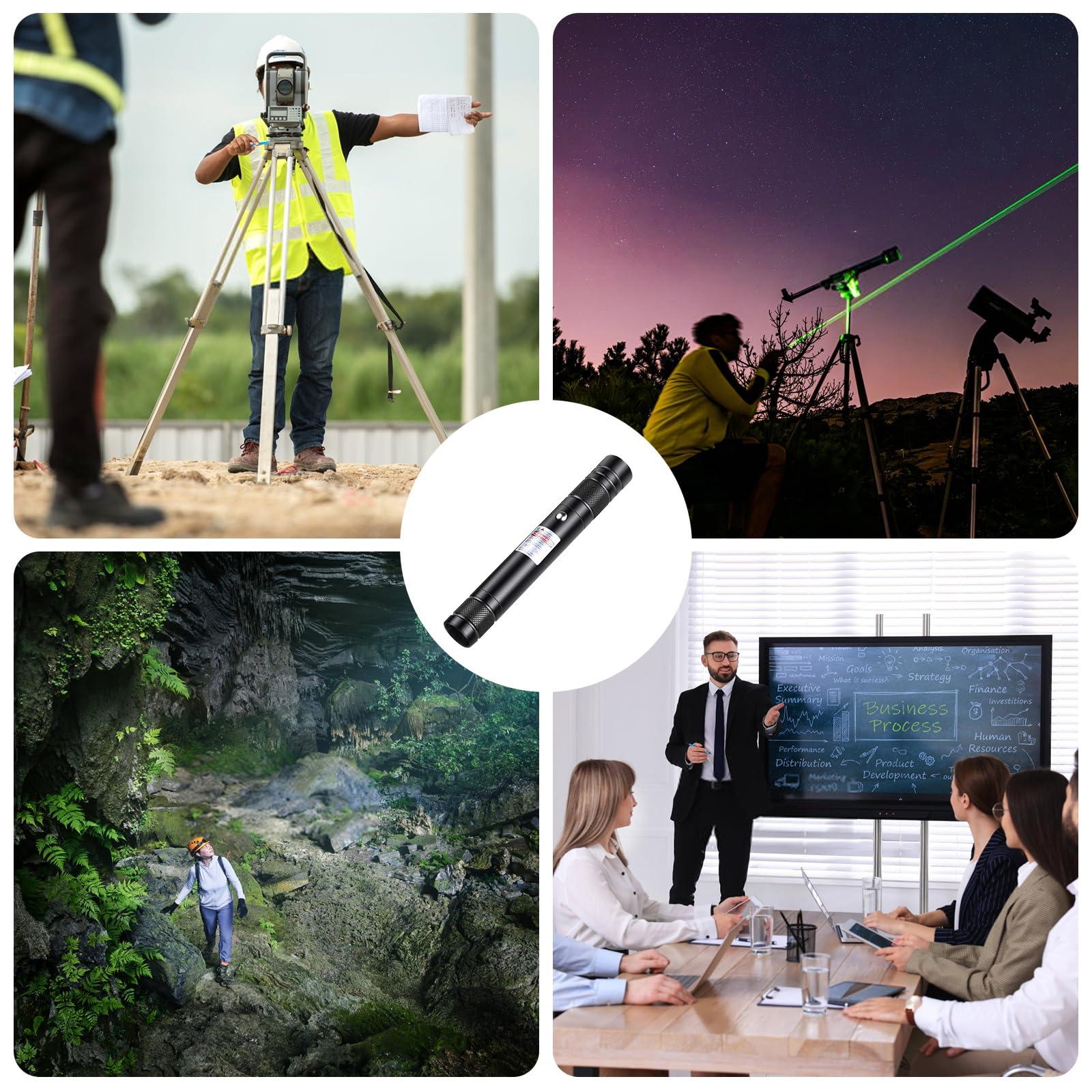 Advanced Long-Range Laser Pointer High Power - Rechargeable Green Laser Pointer with Removable Star Cap - Versatile Laser Pen for Astronomy, Construction, Presentations, and Outdoor Adventures - Image 7