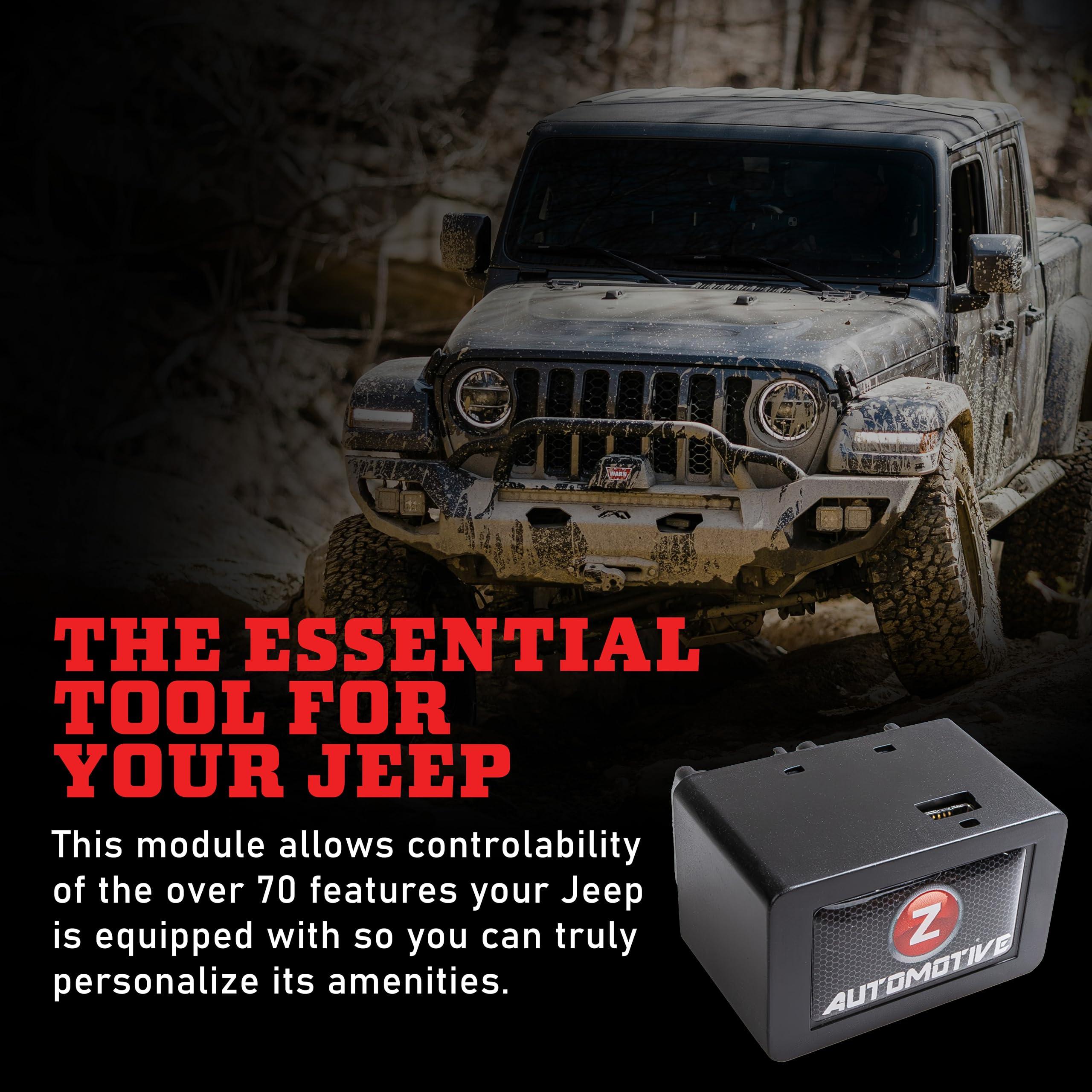 Z Automotive Tazer Mini Programmer | Fits 2018-2024 Jeep Wrangler JL and Gladiator JT | Customize Over 70 Settings | Activates Anti-Theft Pin Lock, Rock Crawl, Winch Mode and More! - Image 4