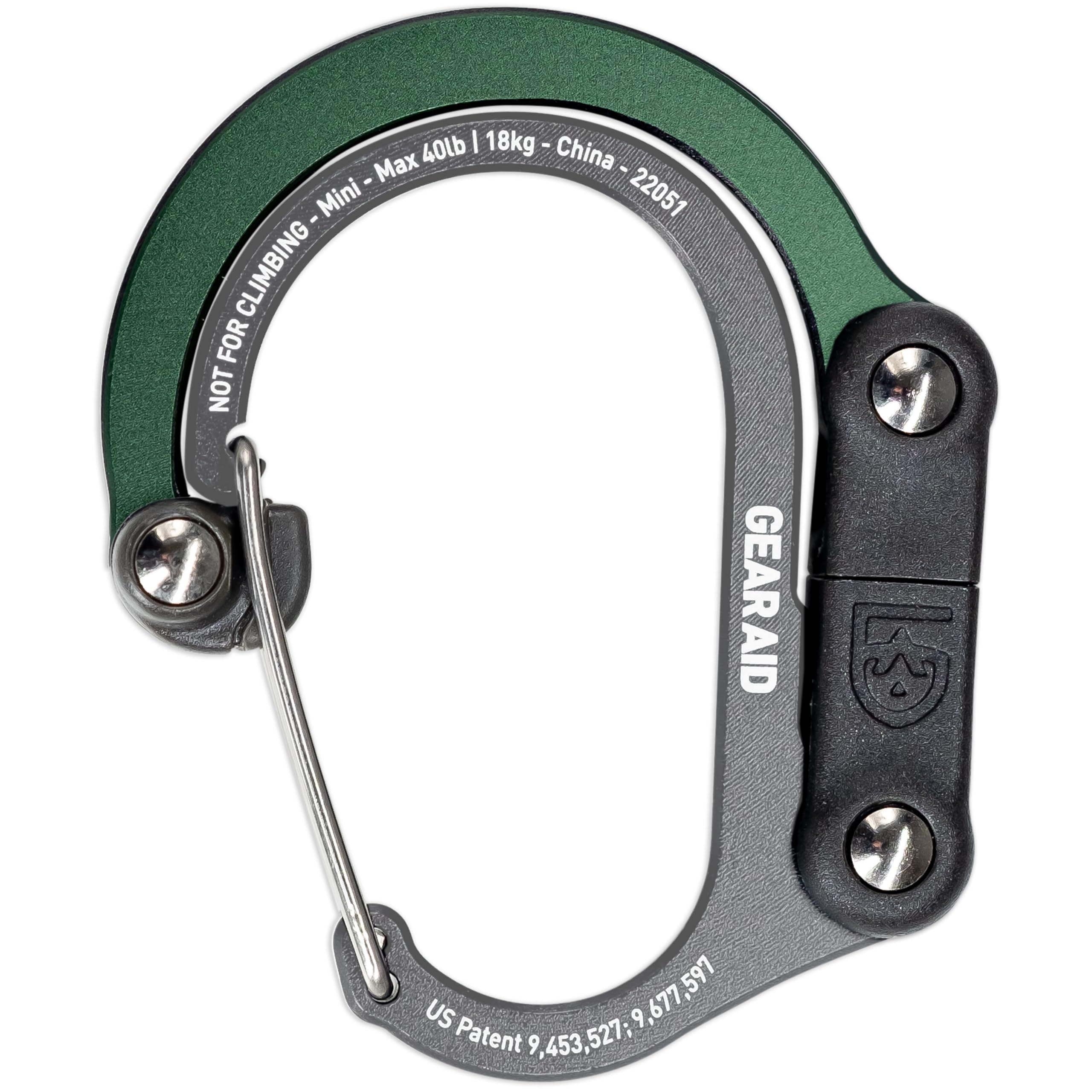 GEAR AID HEROCLIP Carabiner Gear Clip and Hook (Mini) for Travel - Image 2