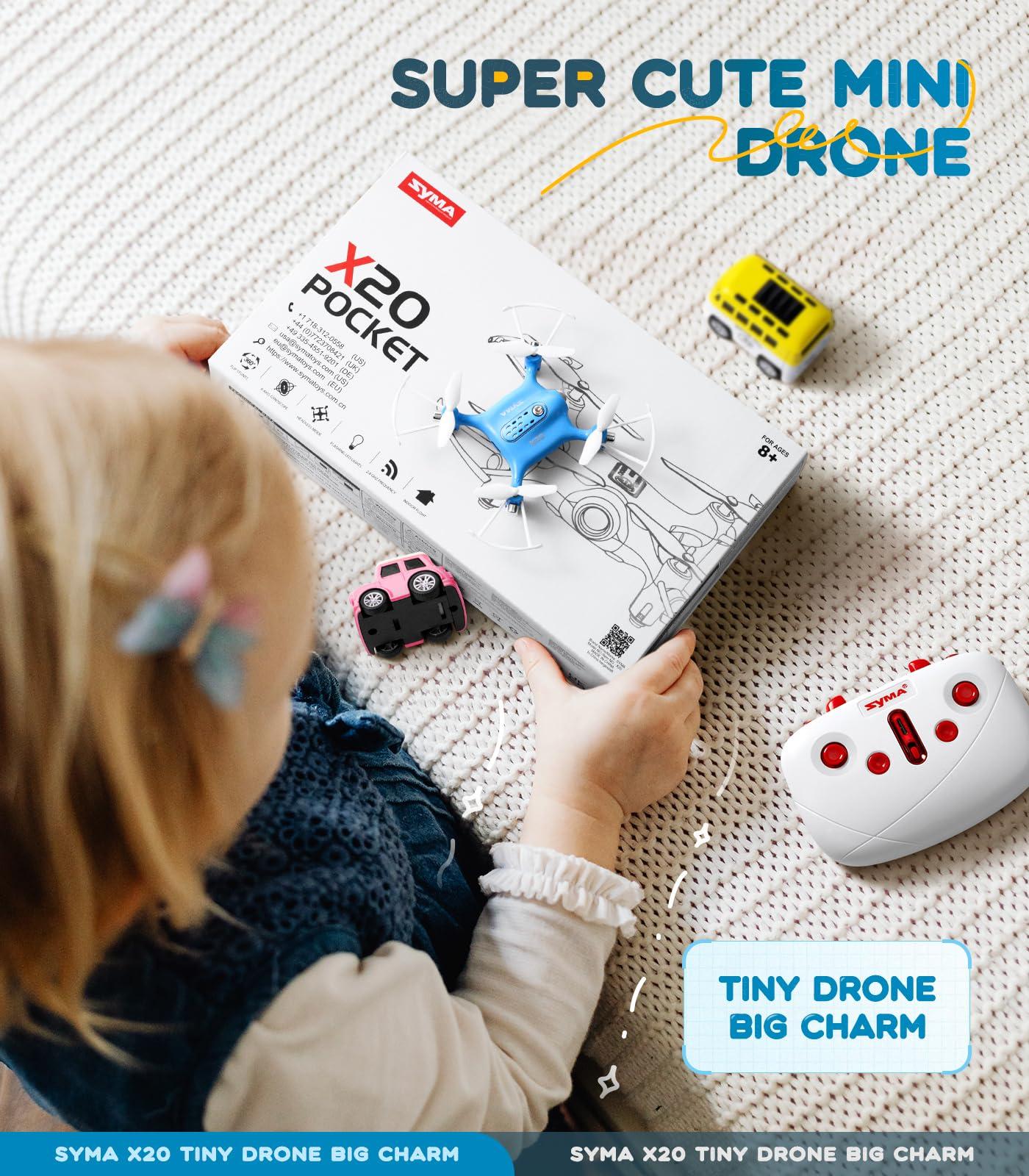 SYMA Drone for Kids,Easy Pocket RC Quadcopter with Altitude Hold, 3D Flips, Speed Switch Modes, Headless Mode, Protection Guards Helicopter Gift for Boys Girls - Image 2