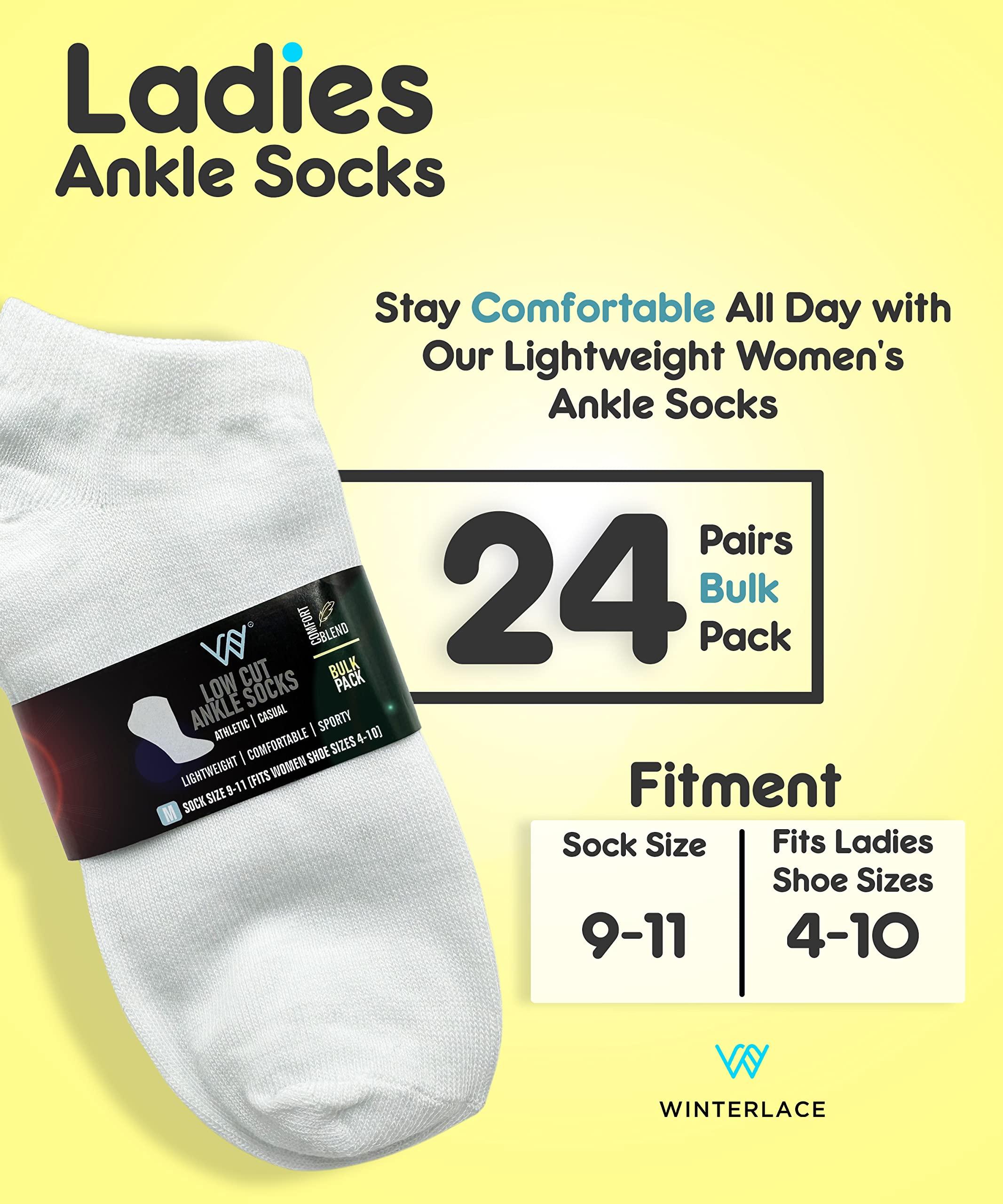 Winterlace 24 Pairs Ankle Socks for Women & Girls Bulk Pack, Fun Cute Low Cut No Show, Colorful Soft - Image 3