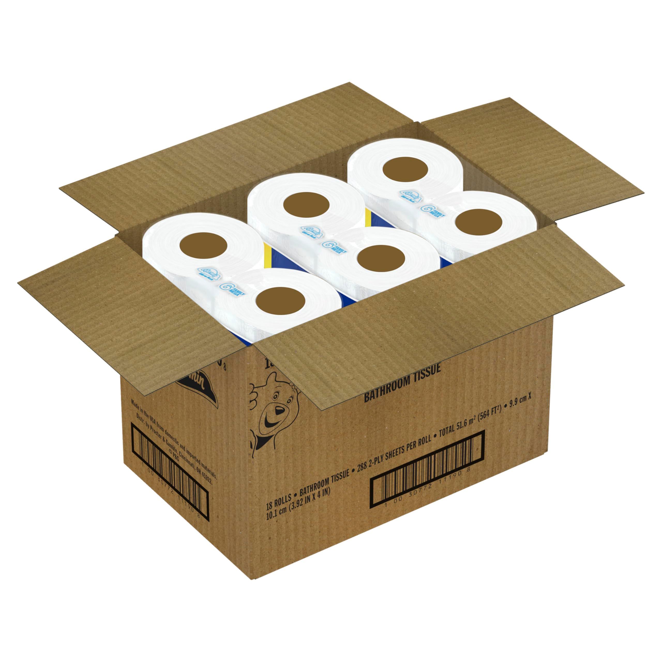 Charmin Toilet Paper Ultra Soft Cushiony Touch, 18 Family Mega Rolls = 90 Regular Rolls - Image 13