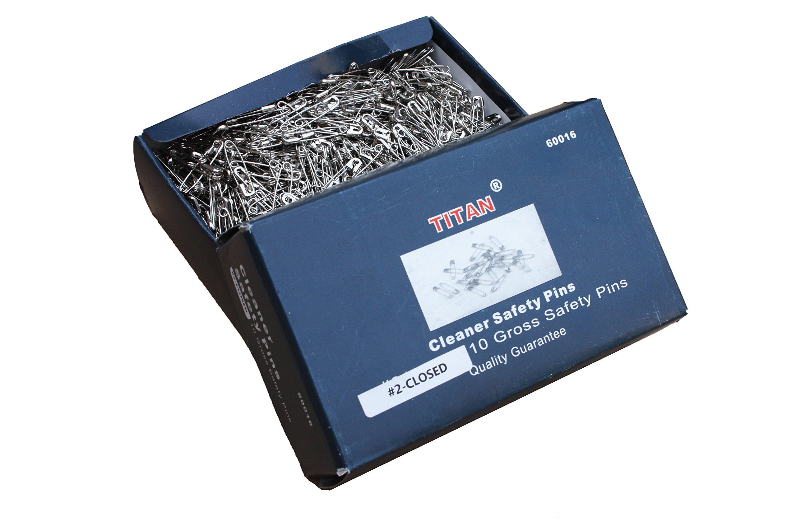 Race Bib Safety Pin 1.5 inch Size 2 Closed 1440 Count Nickel Plated Rust Proof Strong Sharp Point