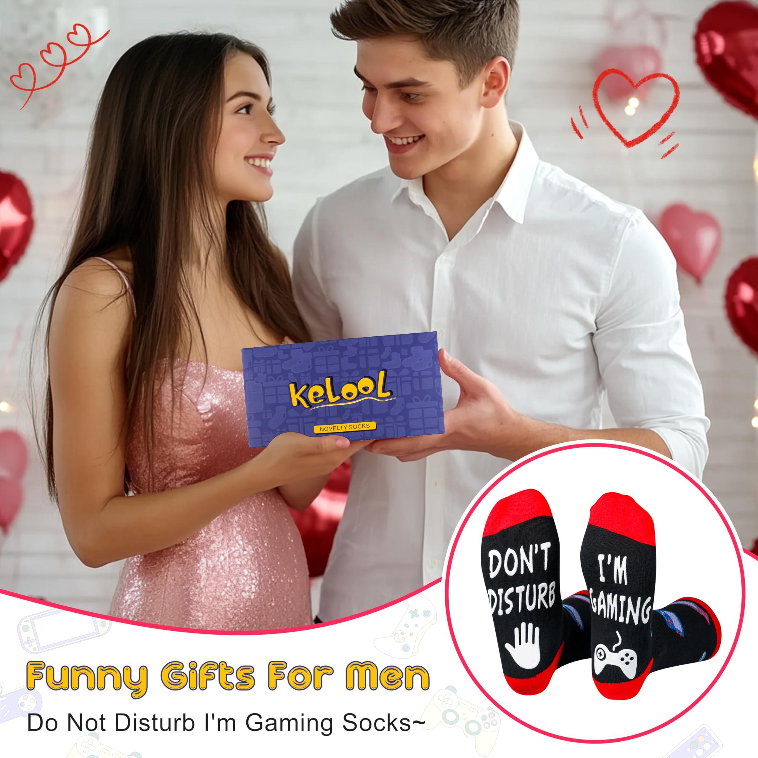 Kelool Do Not Disturb I'm Gaming Socks,Fathers Day Dad Gifts from Daughter Wife Son,Funny Gifts for Men,TeenBoys,Grandpa - Image 5