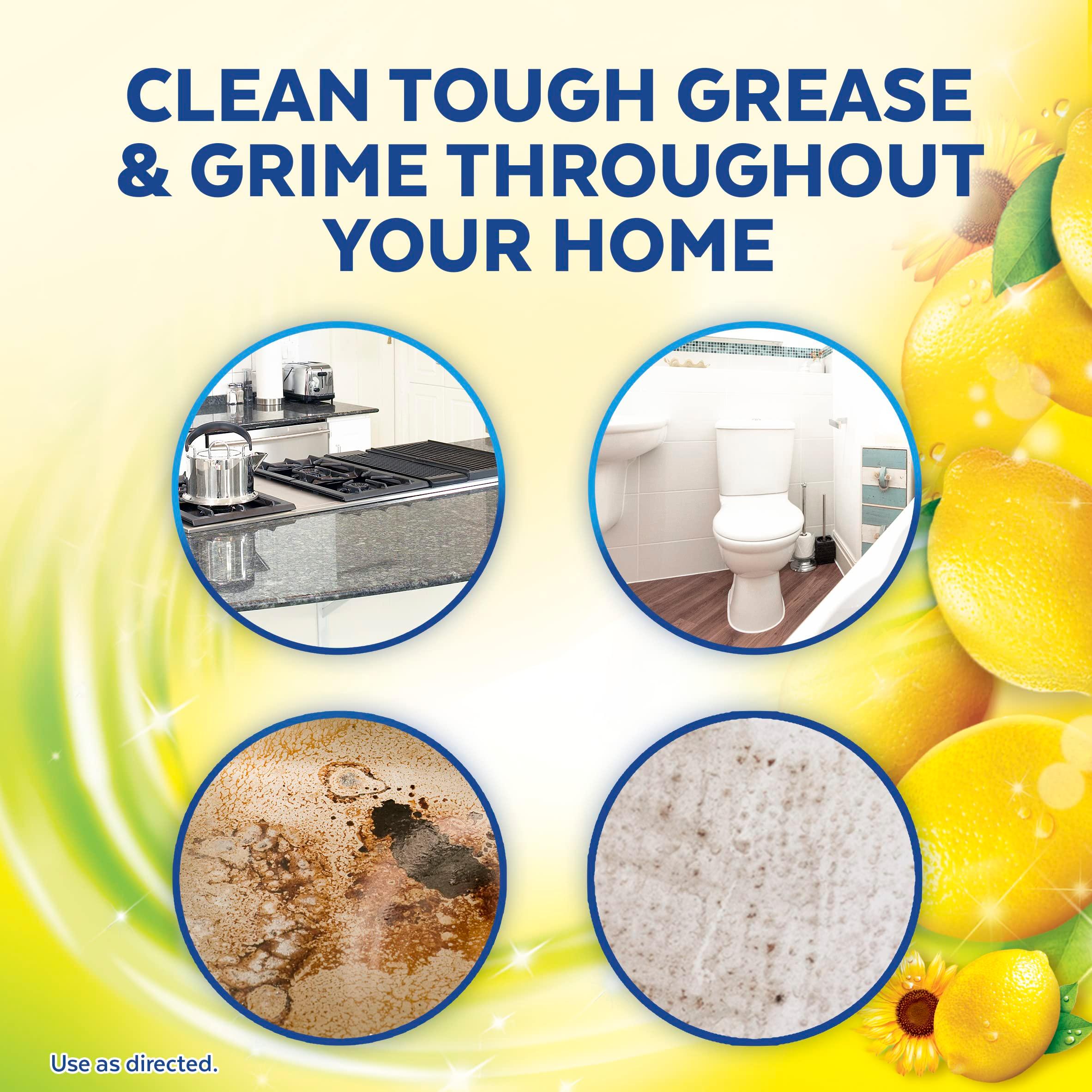 Lysol Multi-Surface Cleaner, Sanitizing and Disinfecting Pour, to Clean and Deodorize, Sparkling Lemon & Sunflower Essence, 48oz - Image 4
