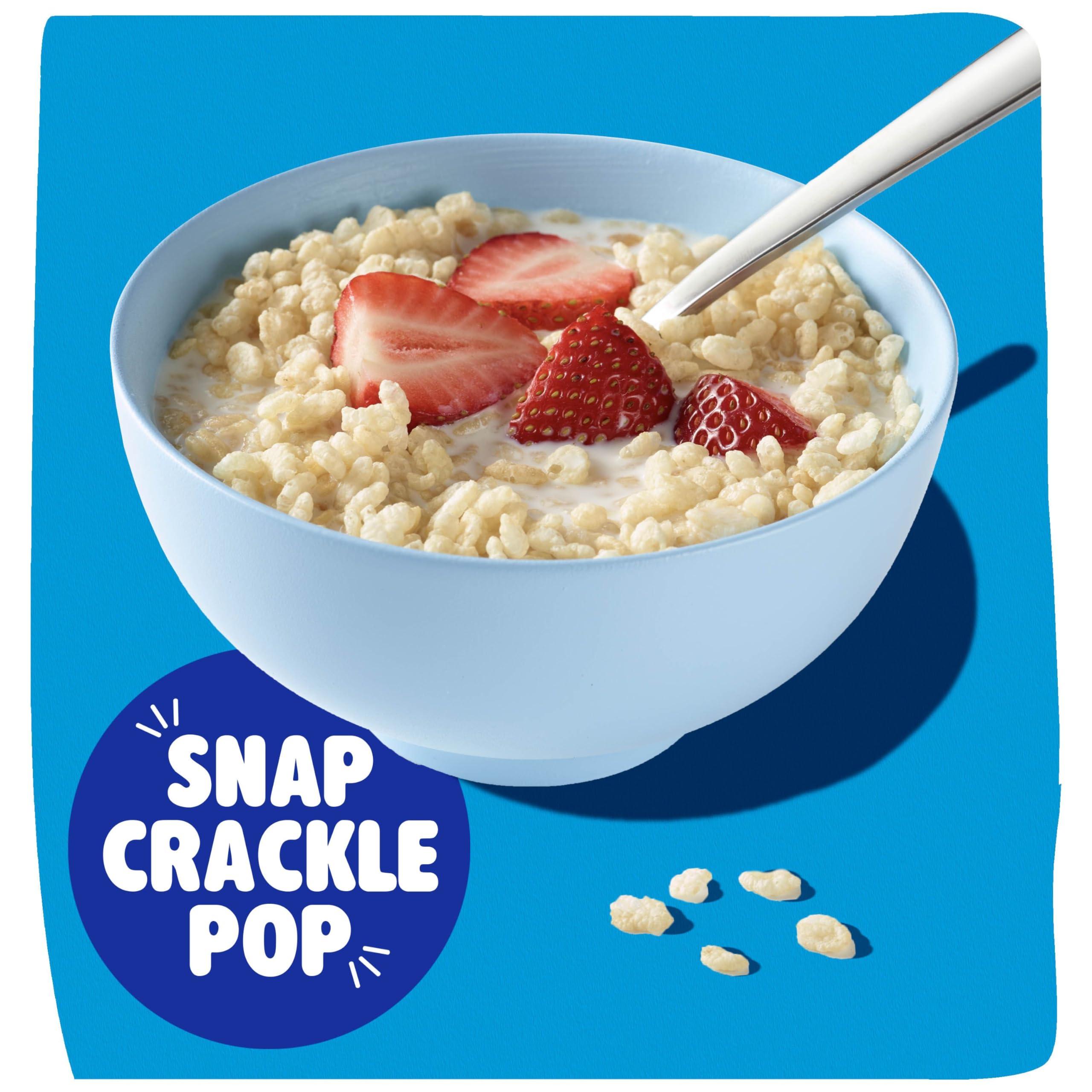 Kellogg's Rice Krispies Breakfast Cereal, 8 Vitamins and Mineral, Large Size, Original, 12oz Box (1 Box) - Image 5