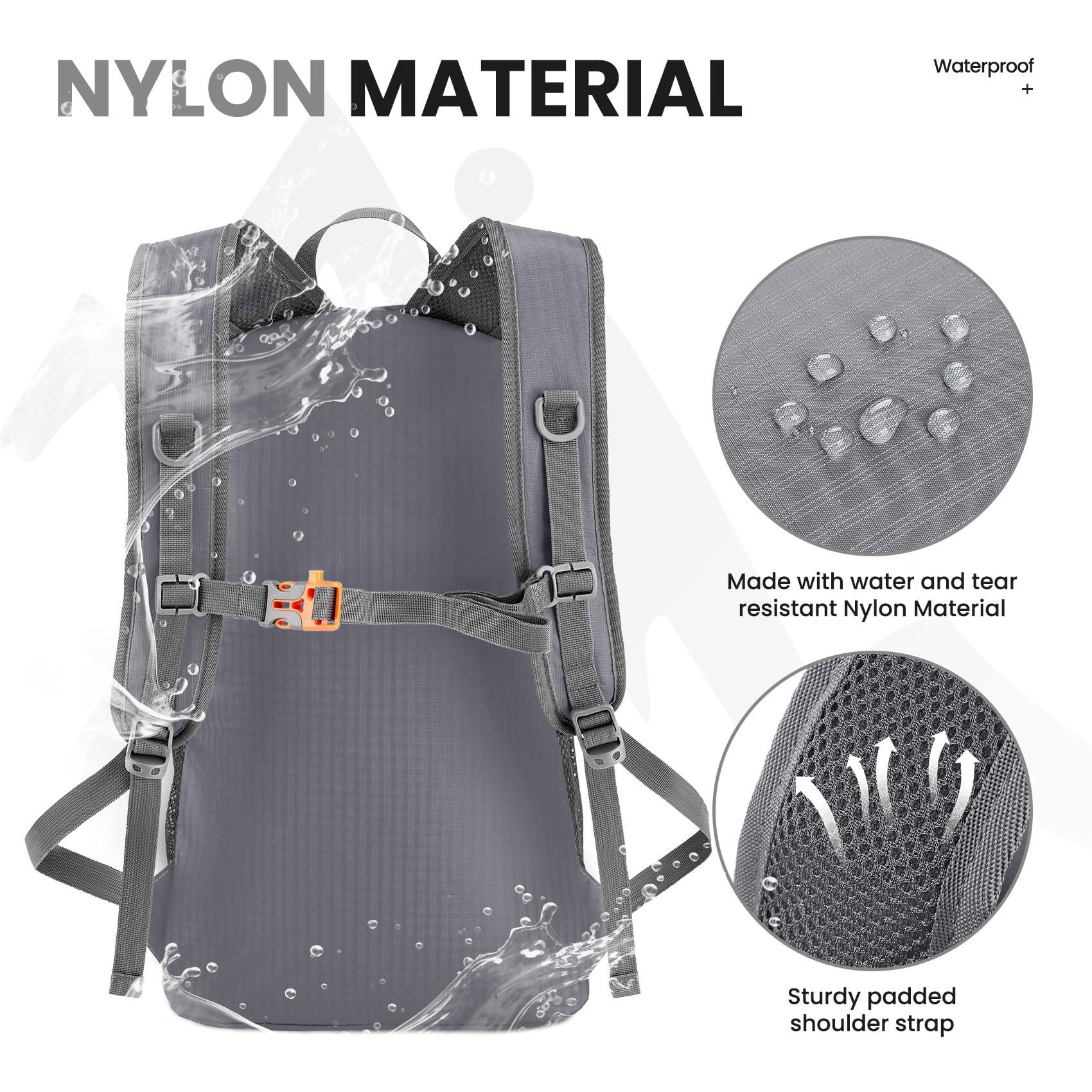 Venture Pal 35L Ultralight Lightweight Packable Foldable Travel Camping Hiking Outdoor Sports Backpack Daypack - Image 4