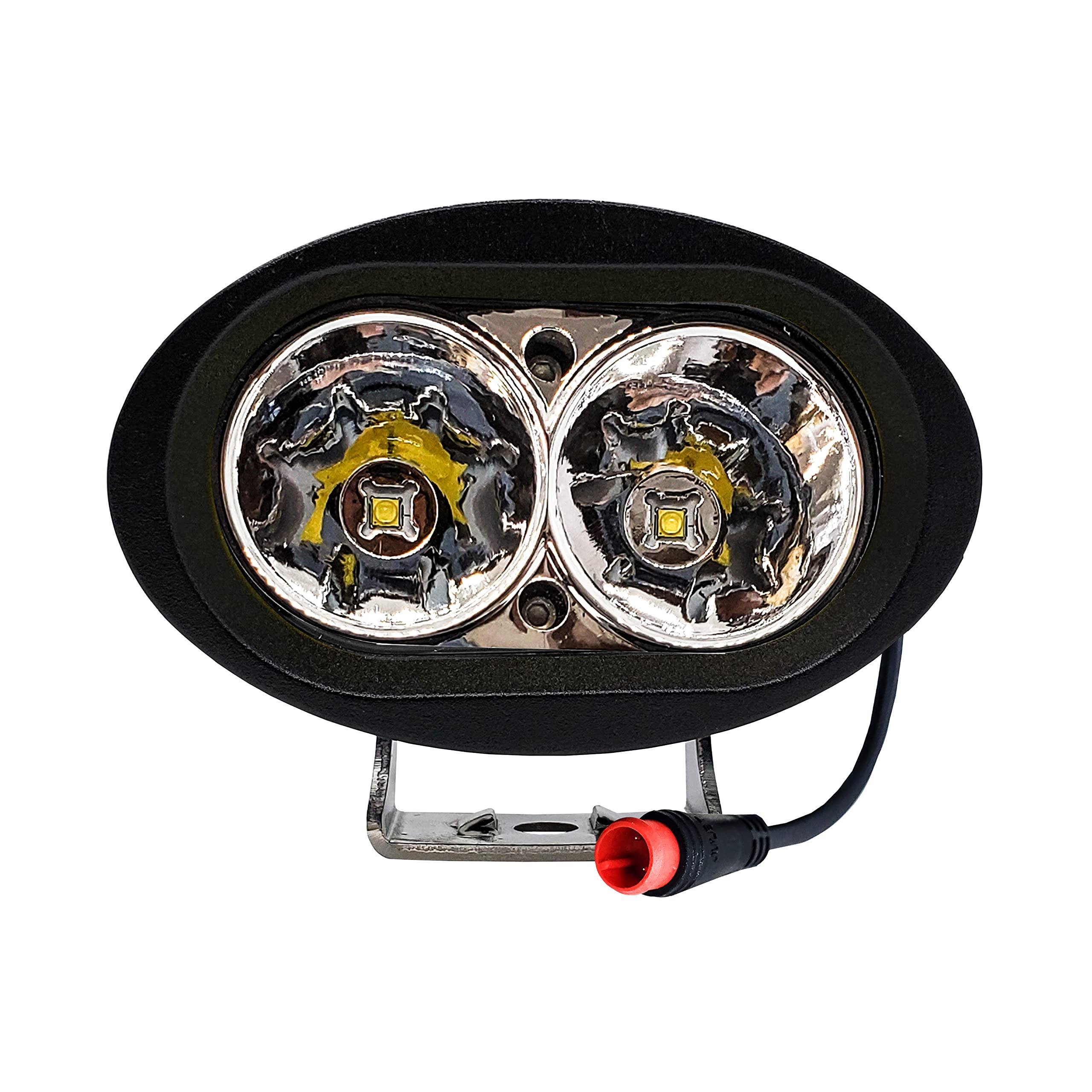 OZ-USA E-bike White LED Headlight High Output 6000K Compatible with Vamoose Mammoth Rad Power Bikes RadMini RadRover RadExpand RadRunner - Image 3