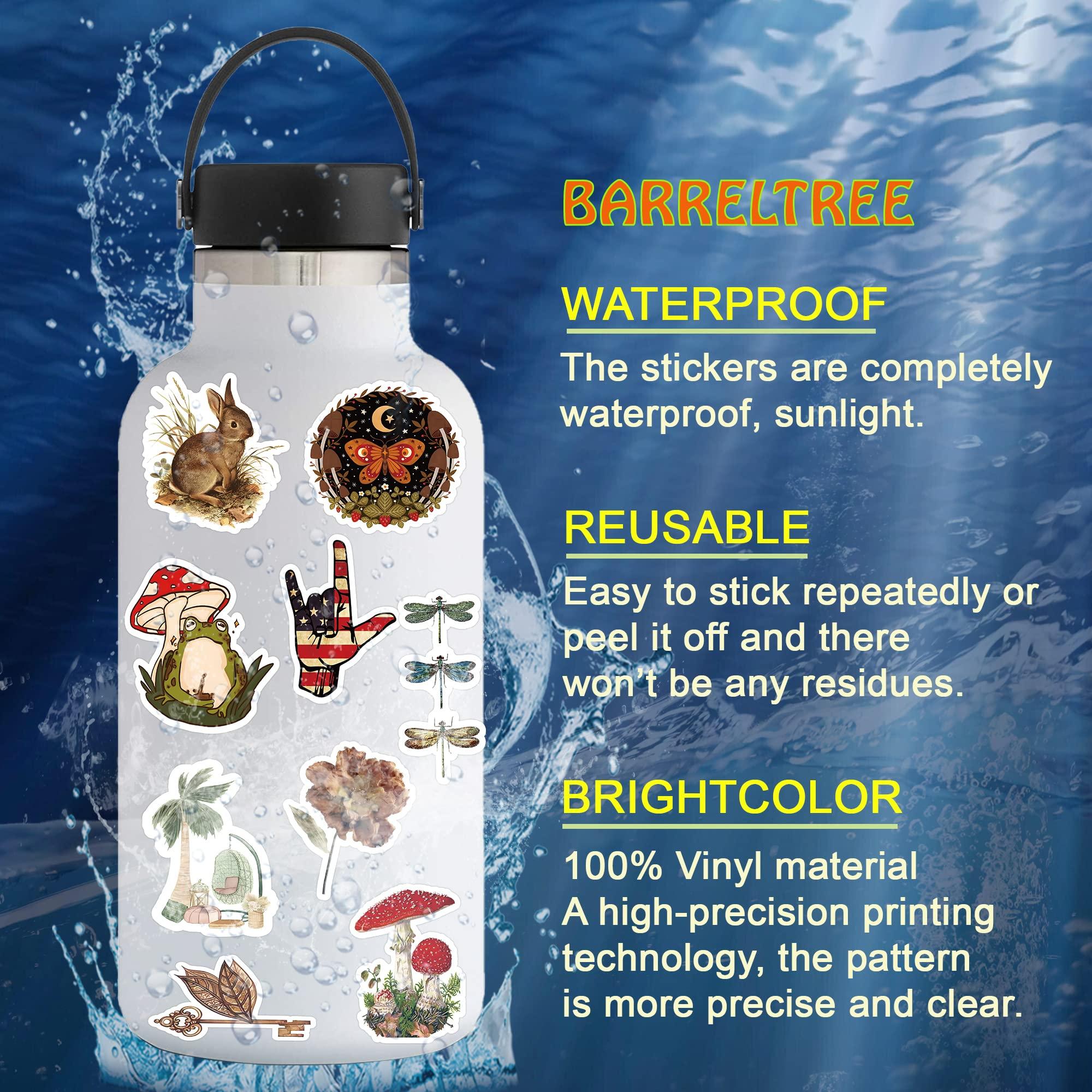 BarrelTree - 300 PCS Vintage Stickers, Aesthetic Stickers for Scrapbook Journaling Water Bottles Laptop, Scrapbooking Supplies Kit, Cottagecore Waterproof Vinyl Bullet Junk Journal Stickers for Adults - Image 4