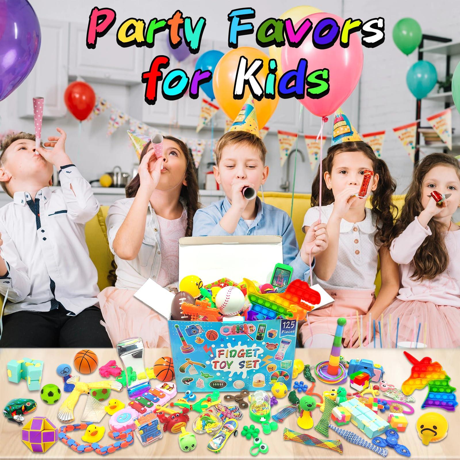 125 Pack Fidget Toys Assortment for Kids 4-8-12,Stress&Anxiety Relief Toys for Party Favors,Treasure Box Fillers,Classroom Prizes Rewards,Carnival,Pinata Stuffers - Image 2