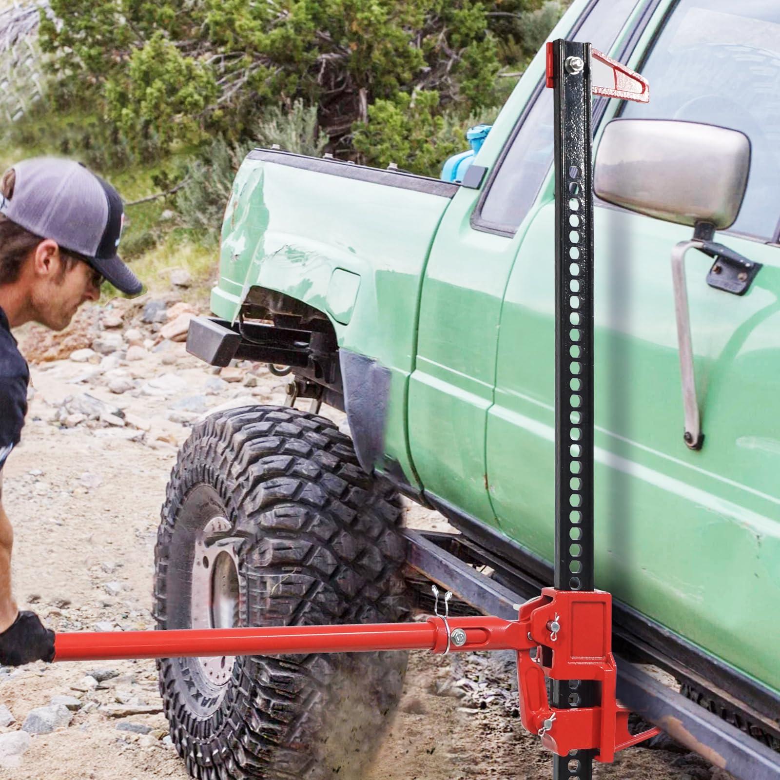 High Lift Jack 33" Ratcheting Off Road Utility Farm Jack, 3 Ton (6,600 Lb) Capacity Floor Jack Ideal for Car/Truck/ATV/SUV - Image 2
