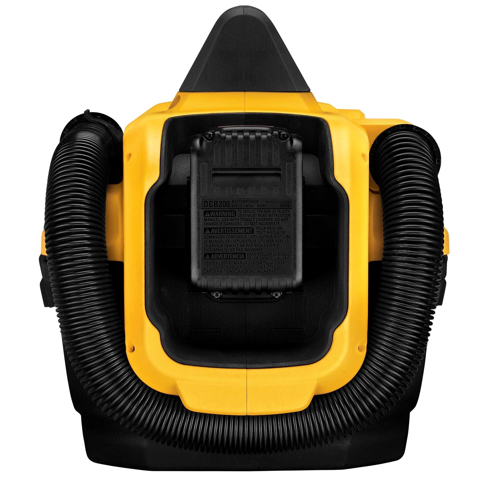 DEWALT 20V MAX Cordless Wet-Dry Vacuum, Portable Shop Vac, 2 Gallon Tank Capacity, Tool Only (DCV580H) - Image 10